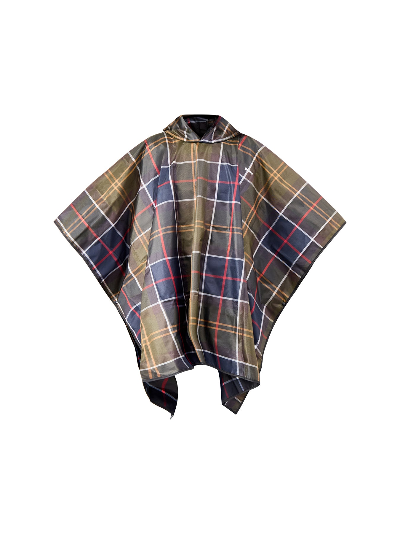 Womens Tartan Showerproof Poncho