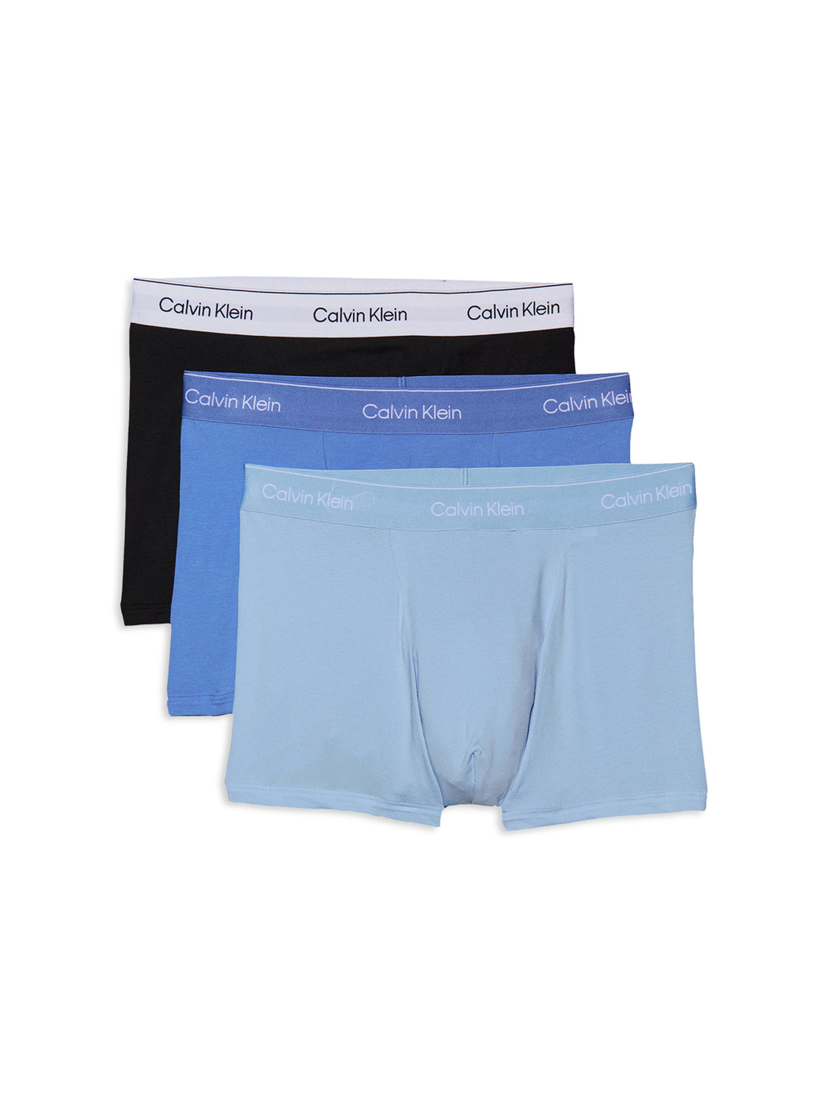 3 Pack Icon Cotton Stretch Trunks Blue