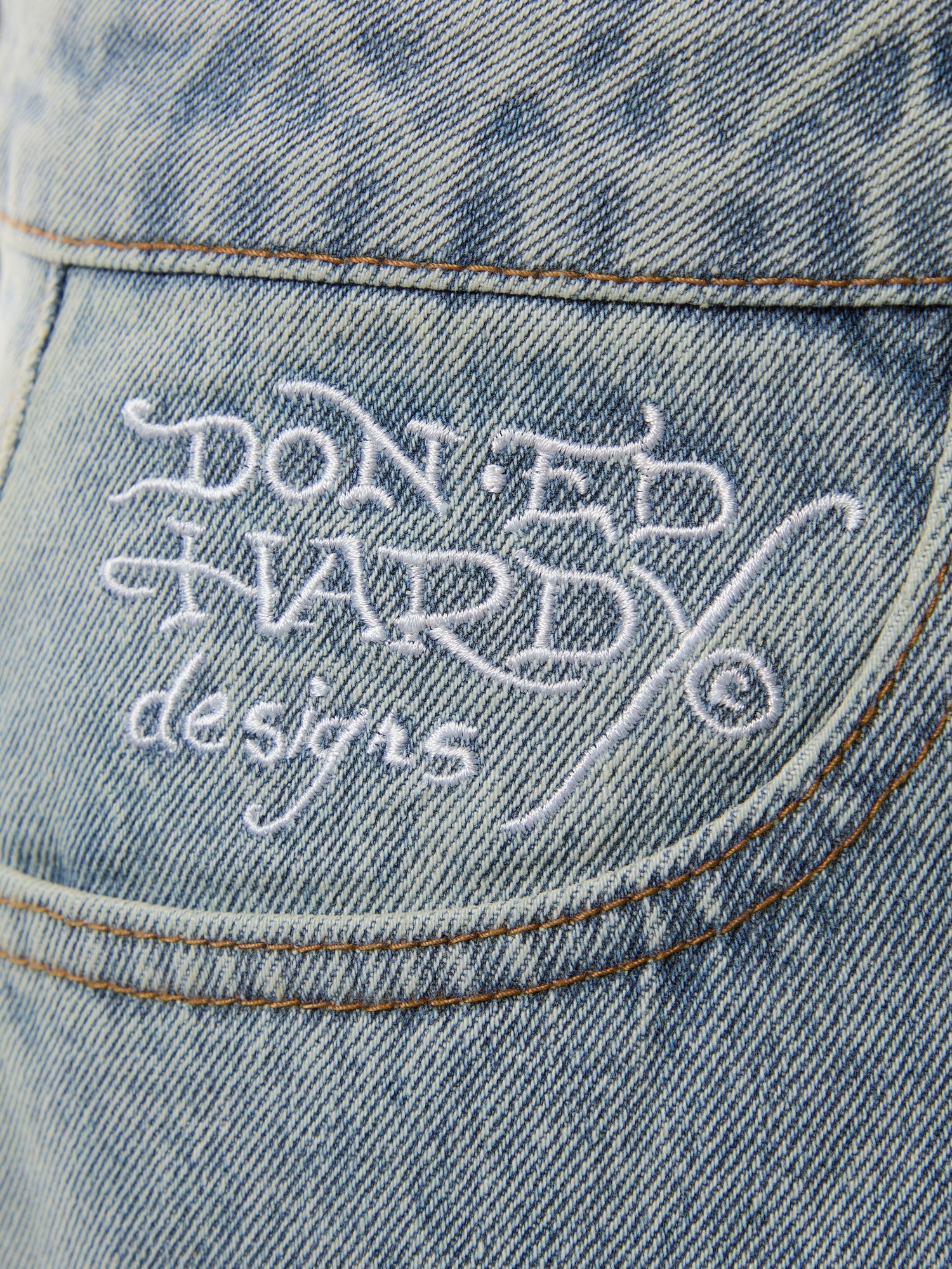 Laser Etched Dragon Repeat Denim Trousers Jeans
