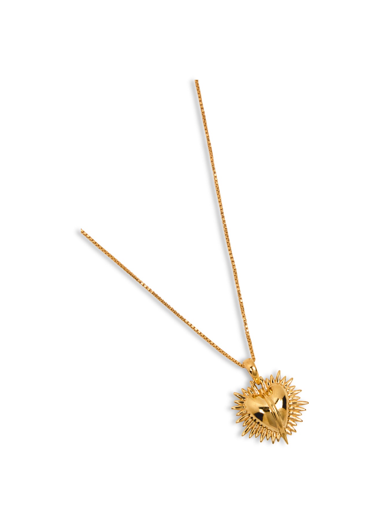 Electric Deco Heart Necklace