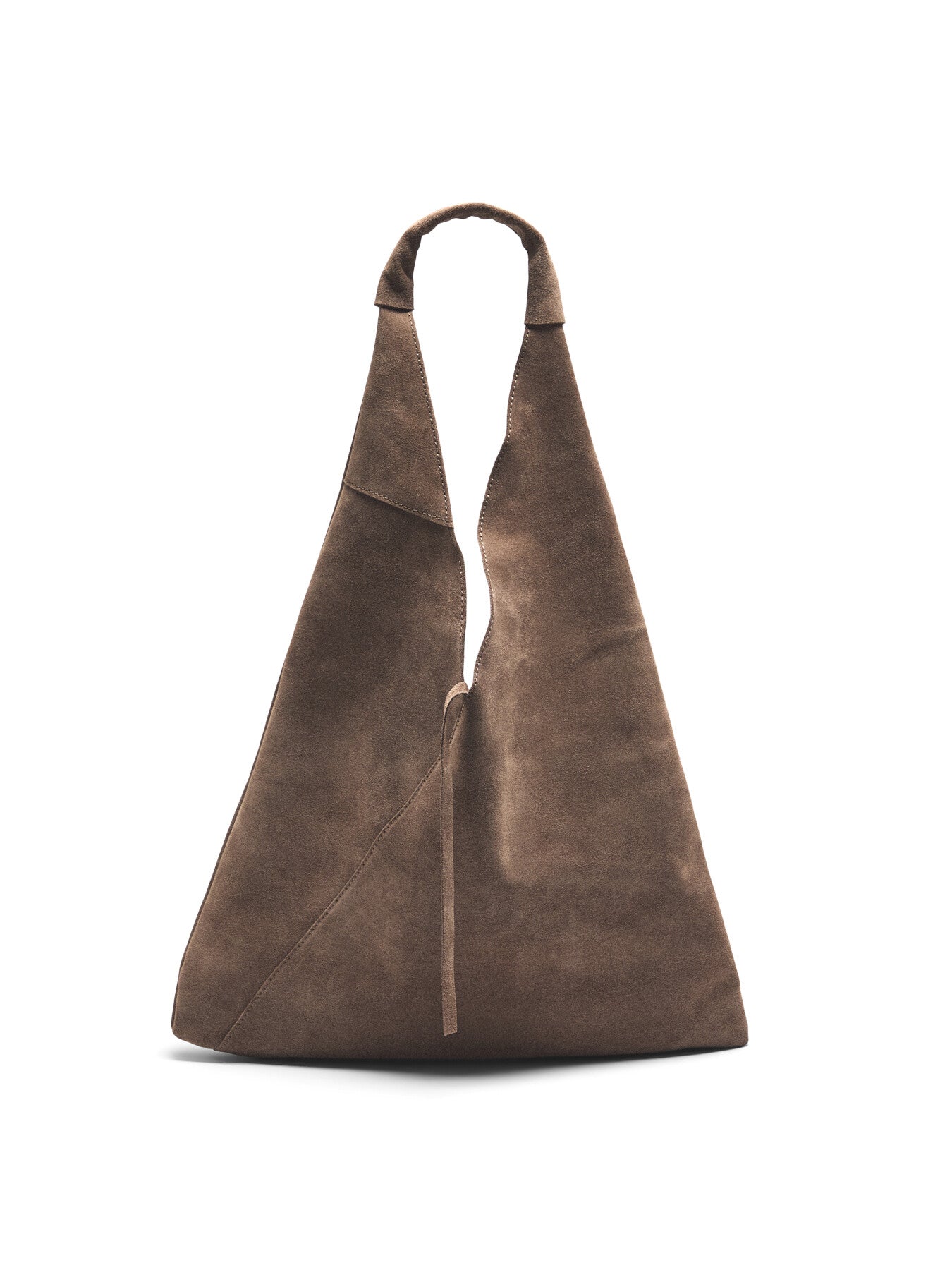 Giselle Suede Shoulder Tote Taupe