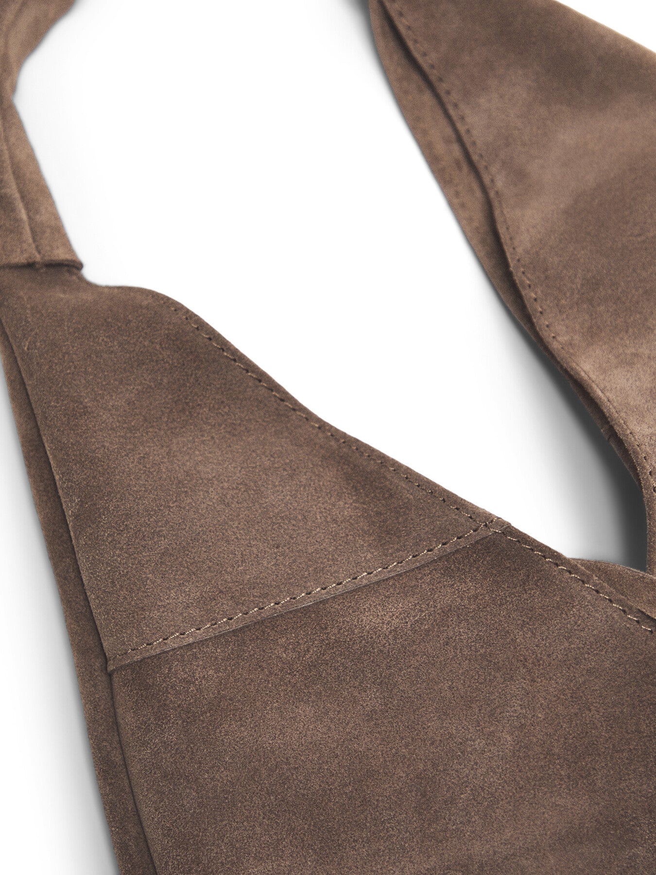 Giselle Suede Shoulder Tote Taupe