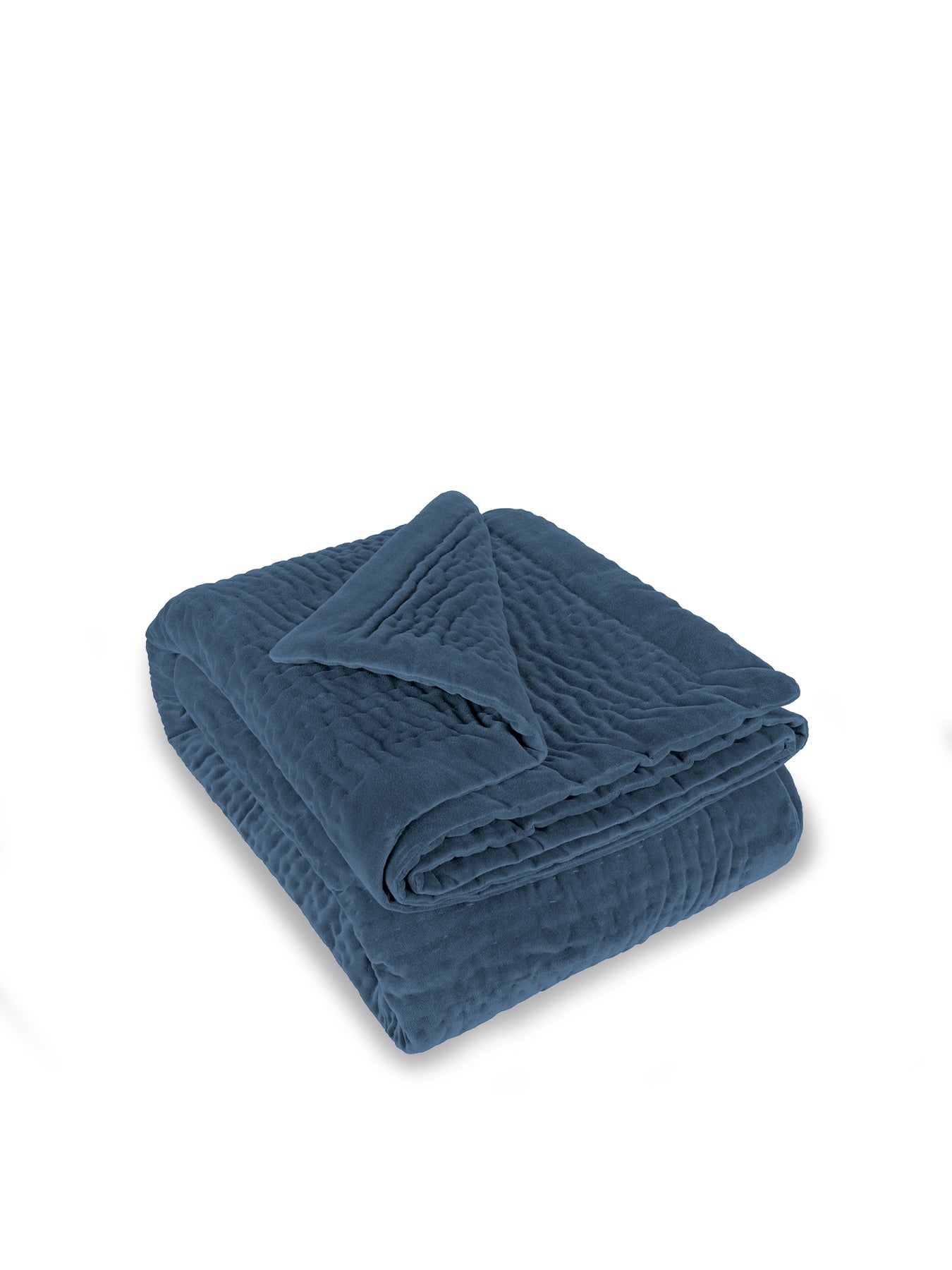 Haze Velvet Throw 140x220cm Bluebell