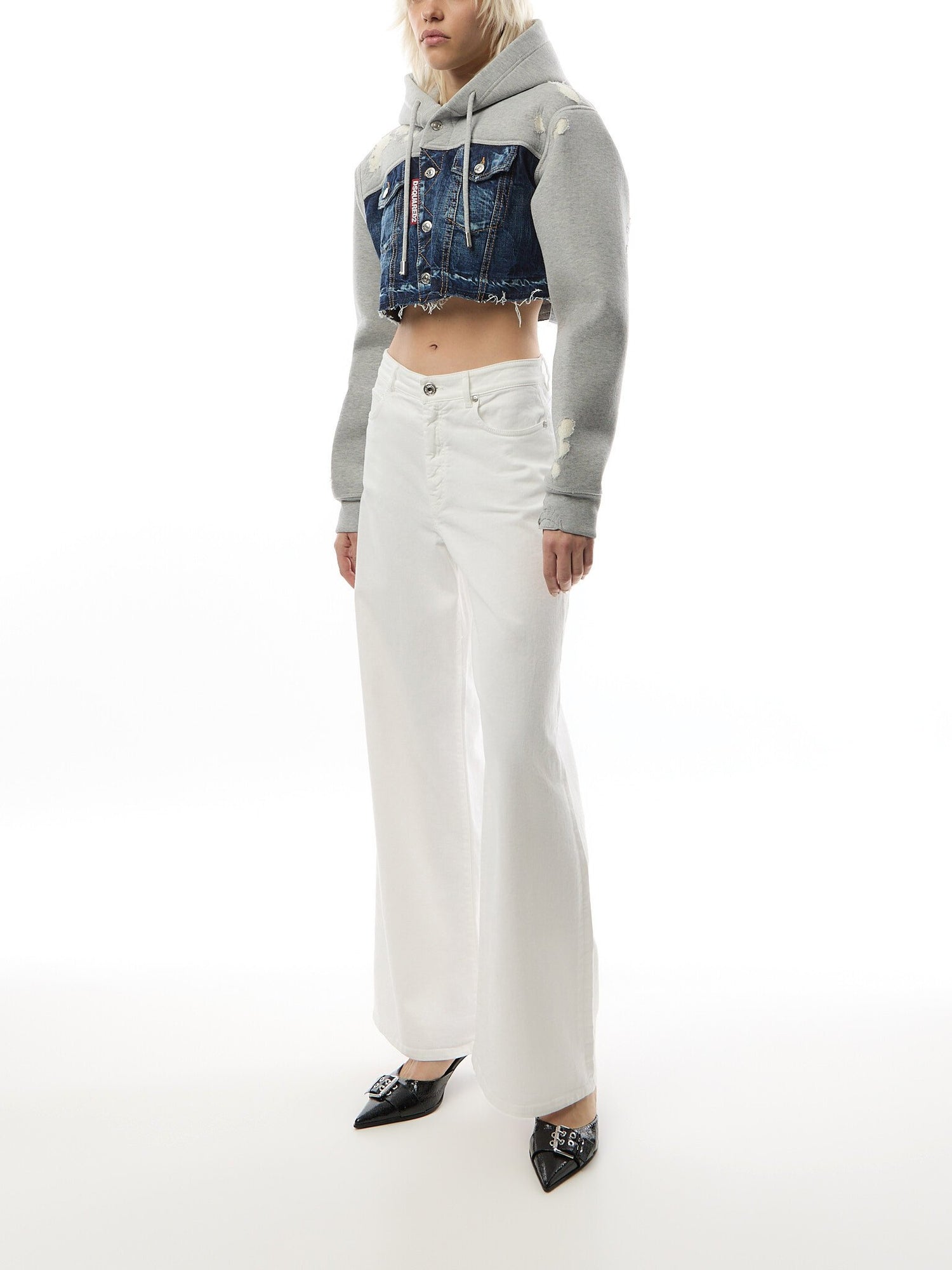 Dsquared Cropped Cool Fit Hoodie