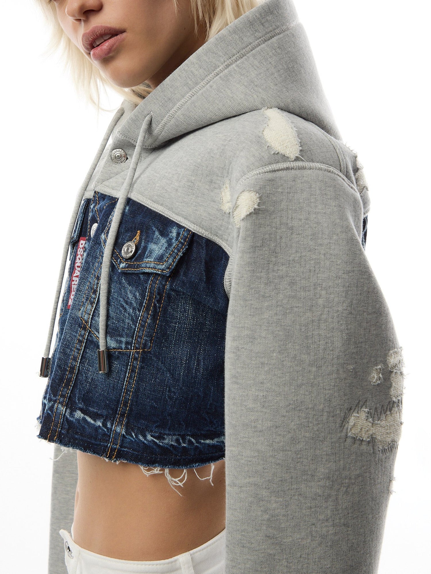 Dsquared Cropped Cool Fit Hoodie