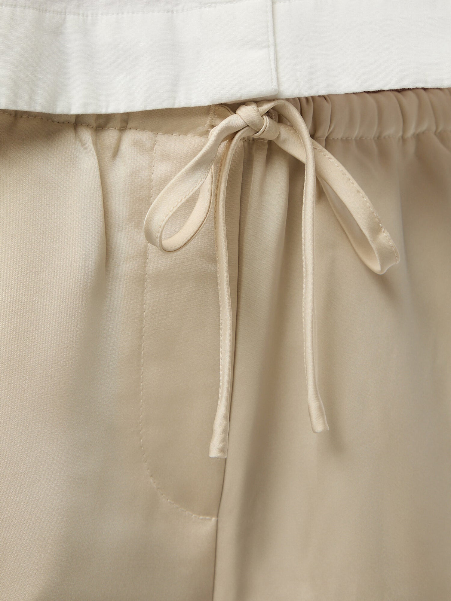 Breya Satin Drawstring Trouser