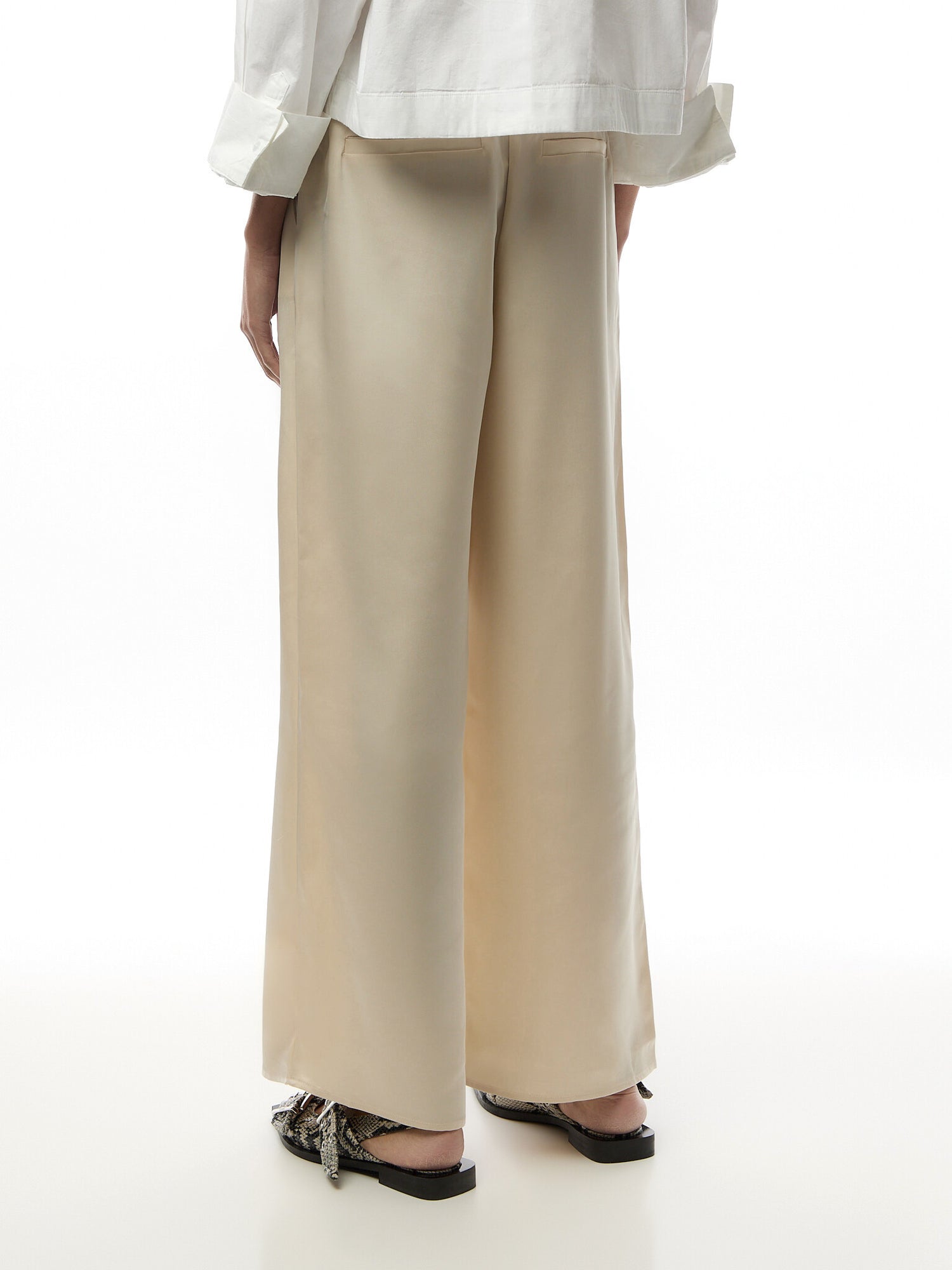 Breya Satin Drawstring Trouser