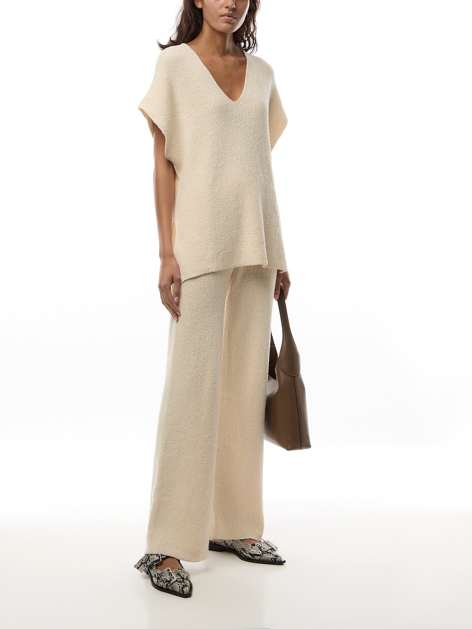 Katya Rib Knit Oversized Top