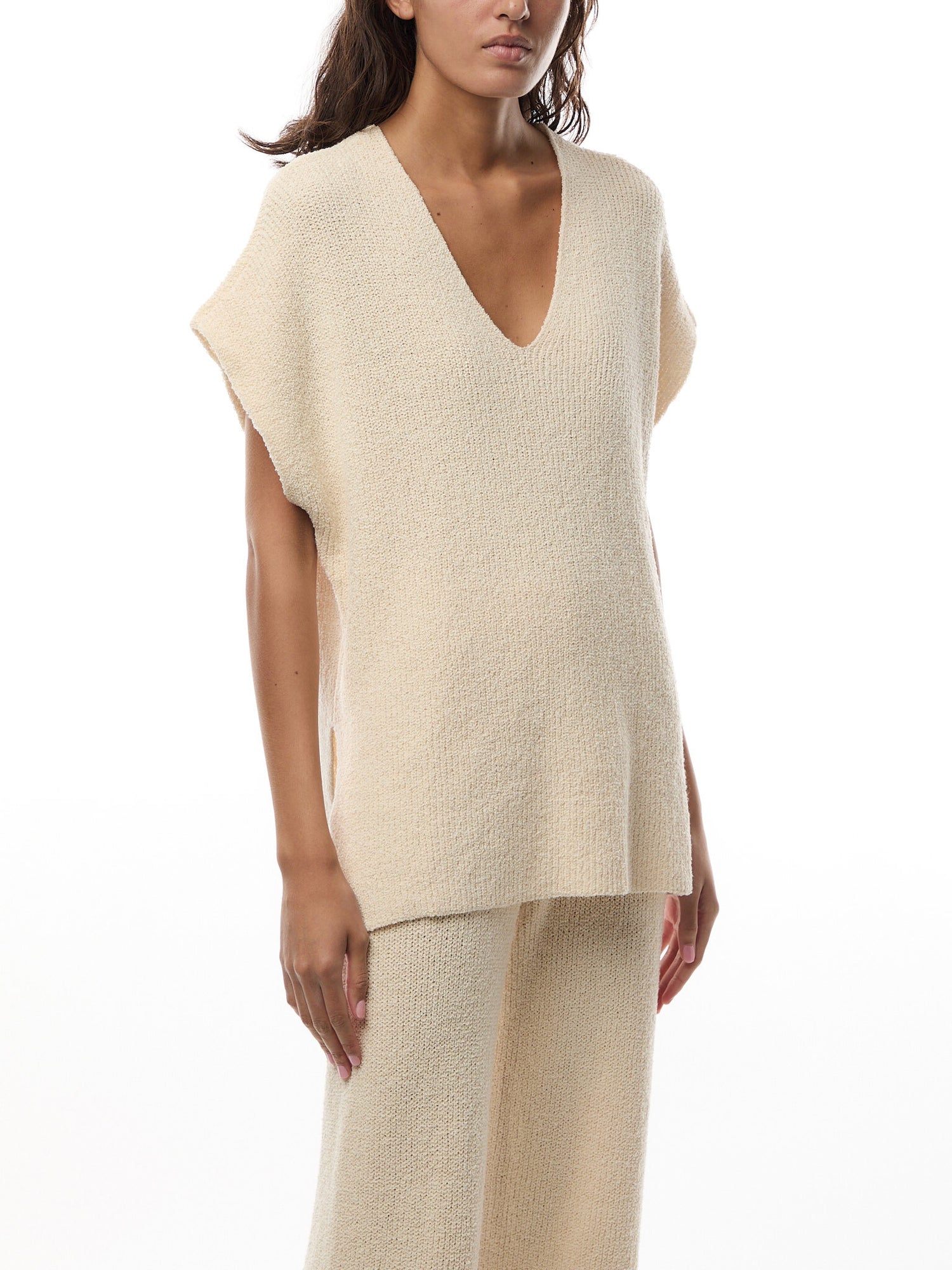 Katya Rib Knit Oversized Top