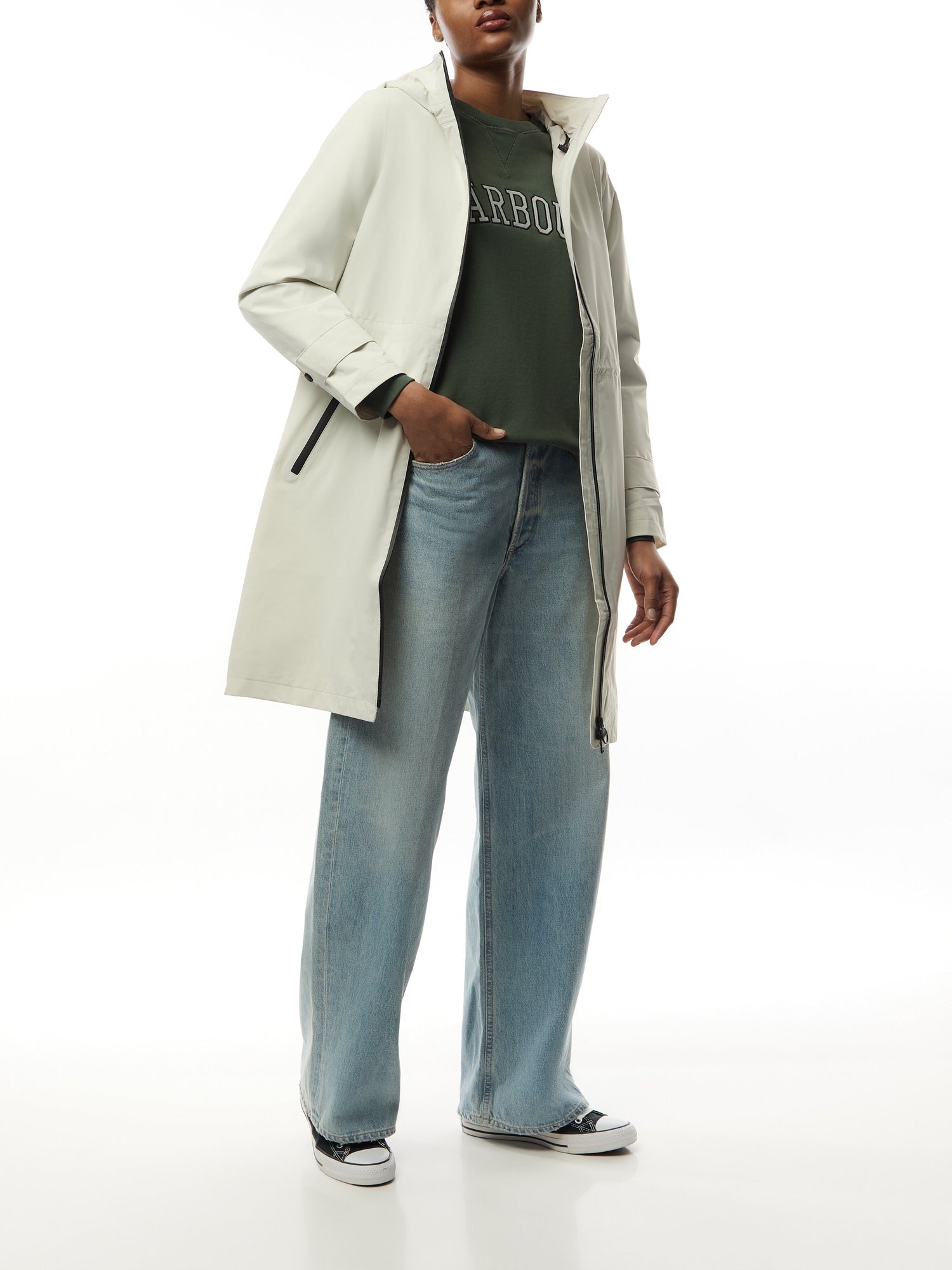 Womens B.Intl Longline Kyra Waterproof Jacket