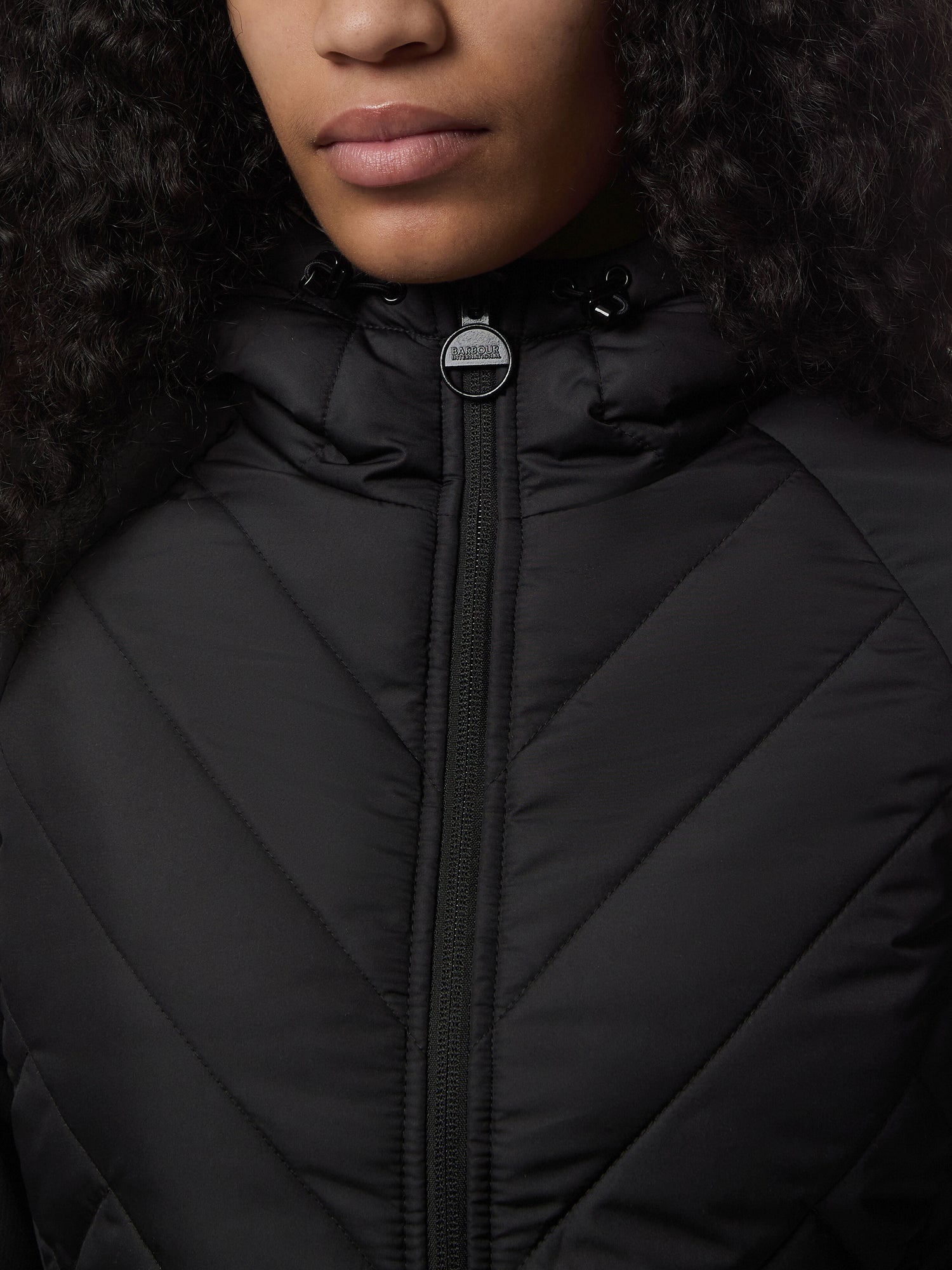 Barbour International Dakota Quilted Sweater Jacket