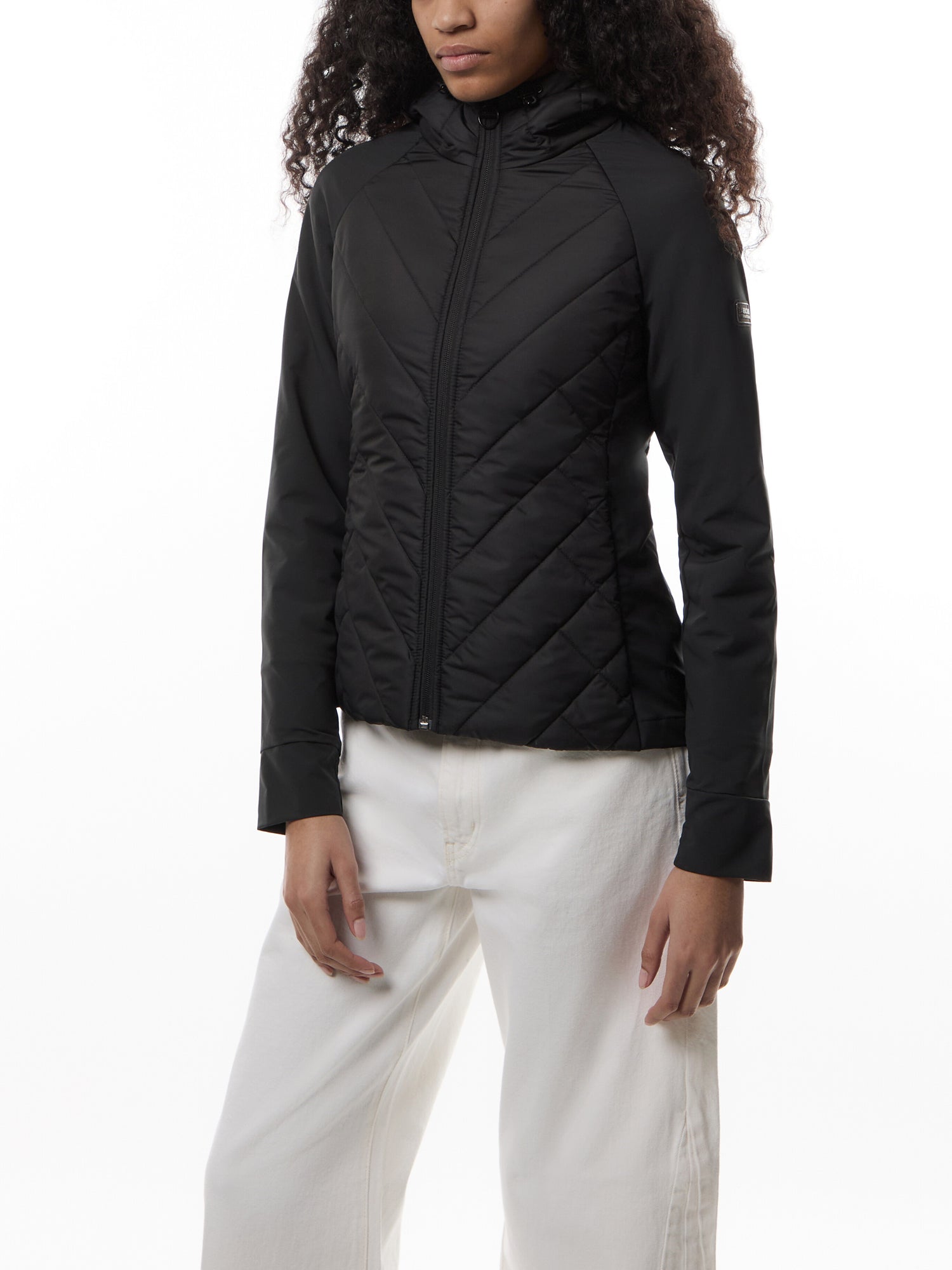 Barbour International Dakota Quilted Sweater Jacket