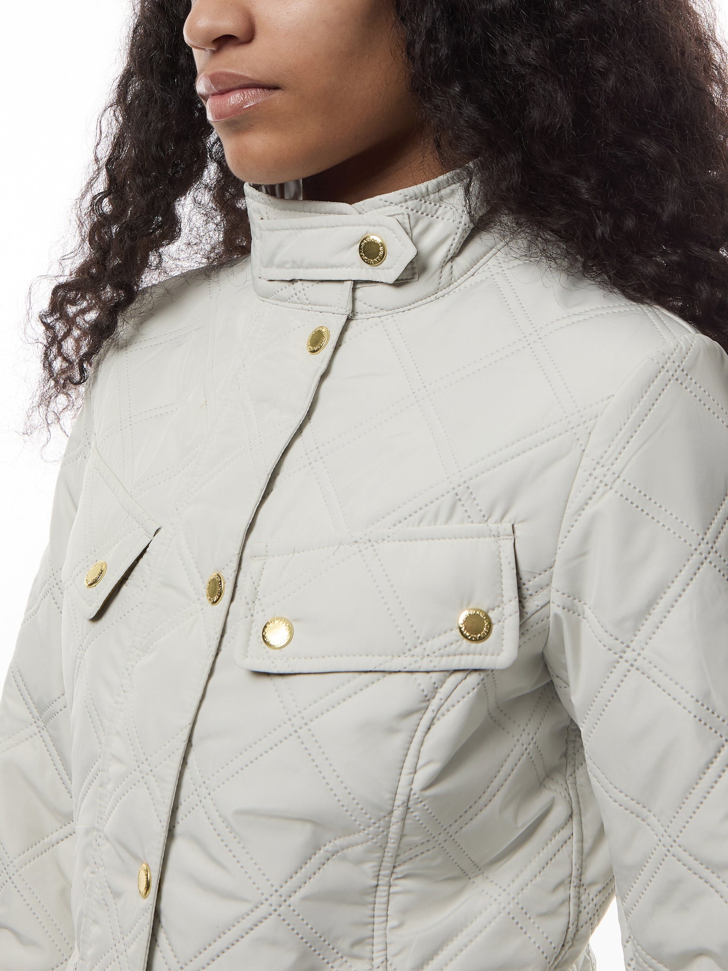 Womens Barbour International Halsey Quilted Jacket