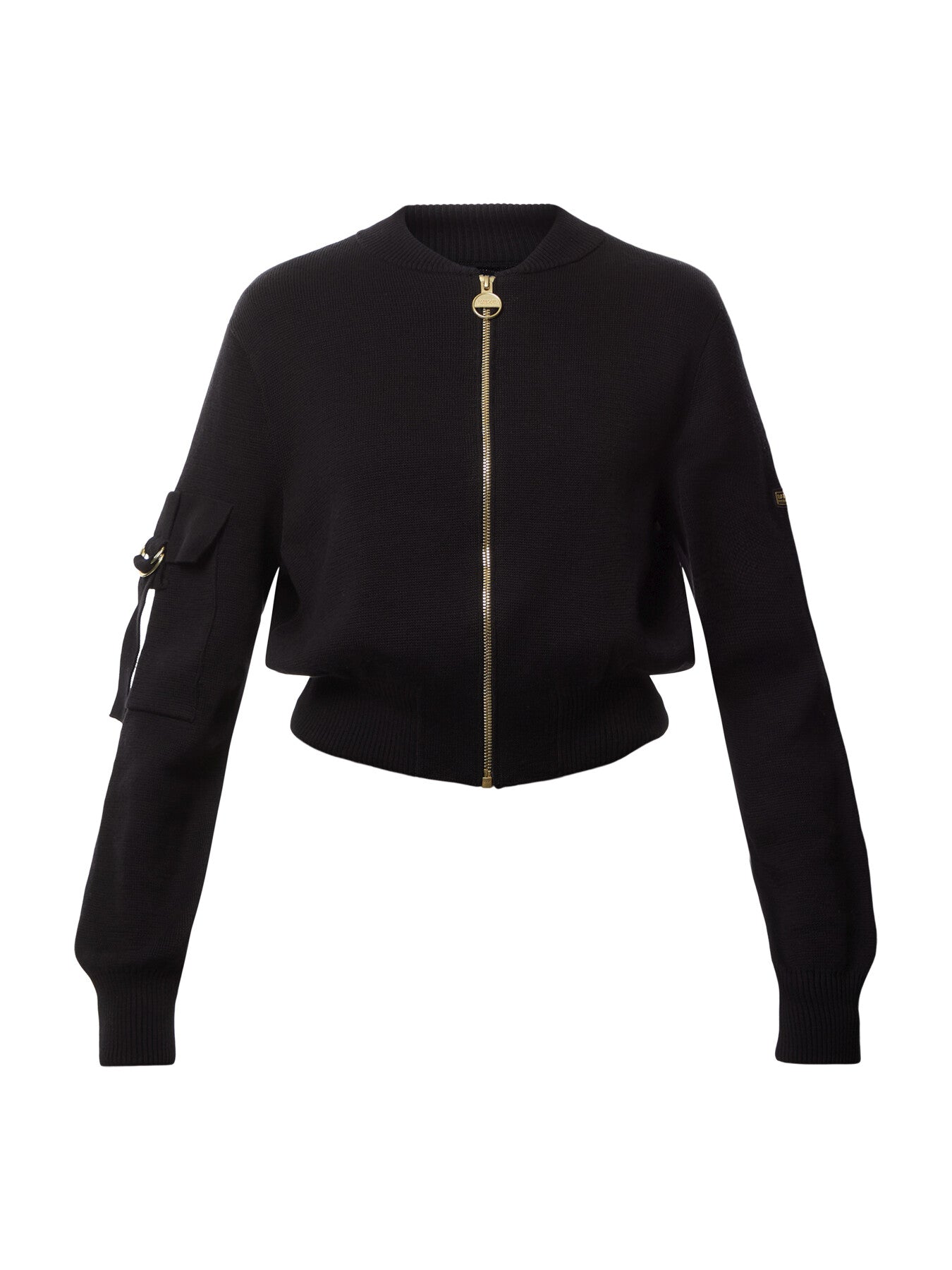 Womens Barbour International Priya Knitted Bomber Jacket