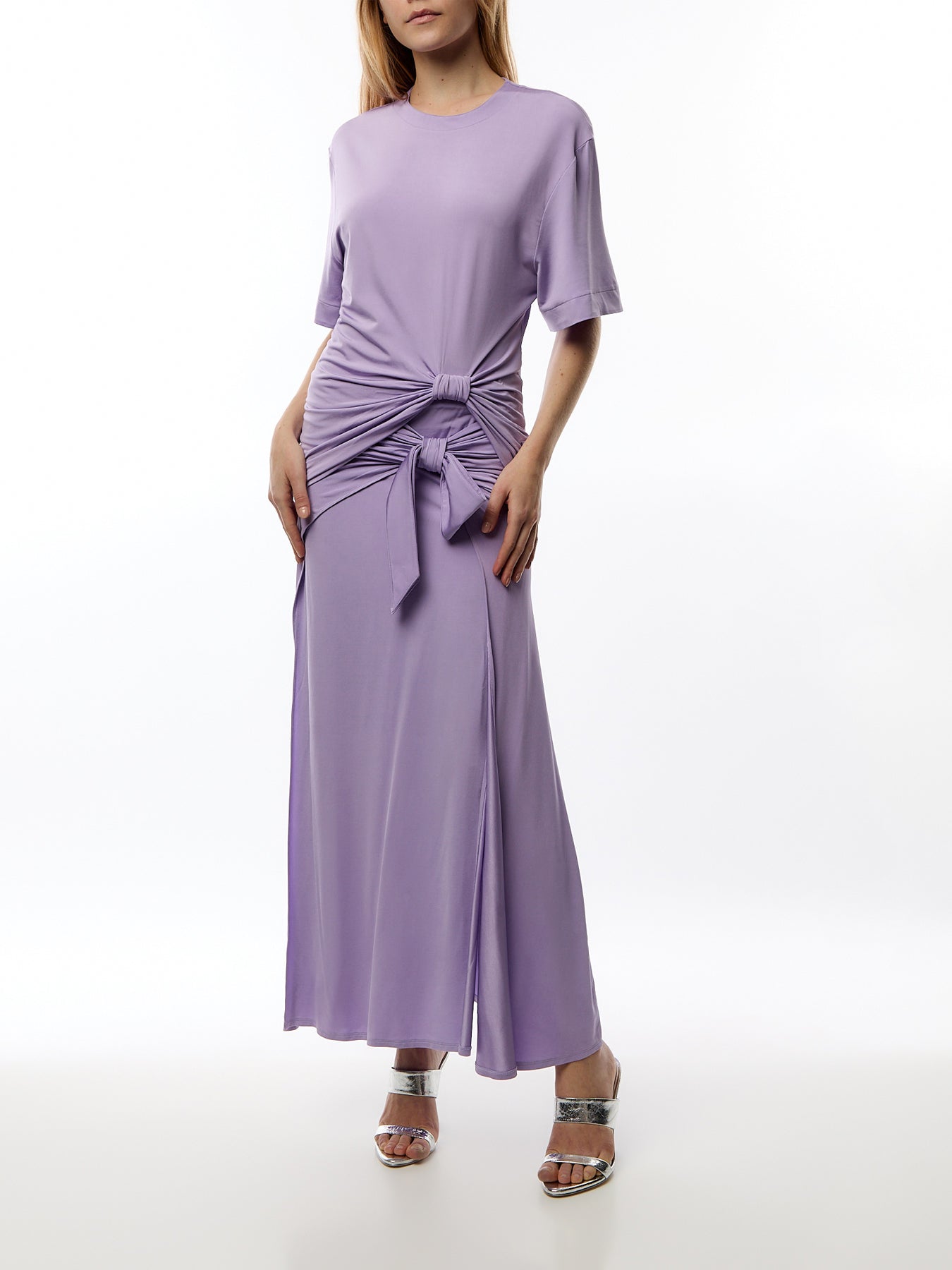 Lavender Rouched T-Shirt