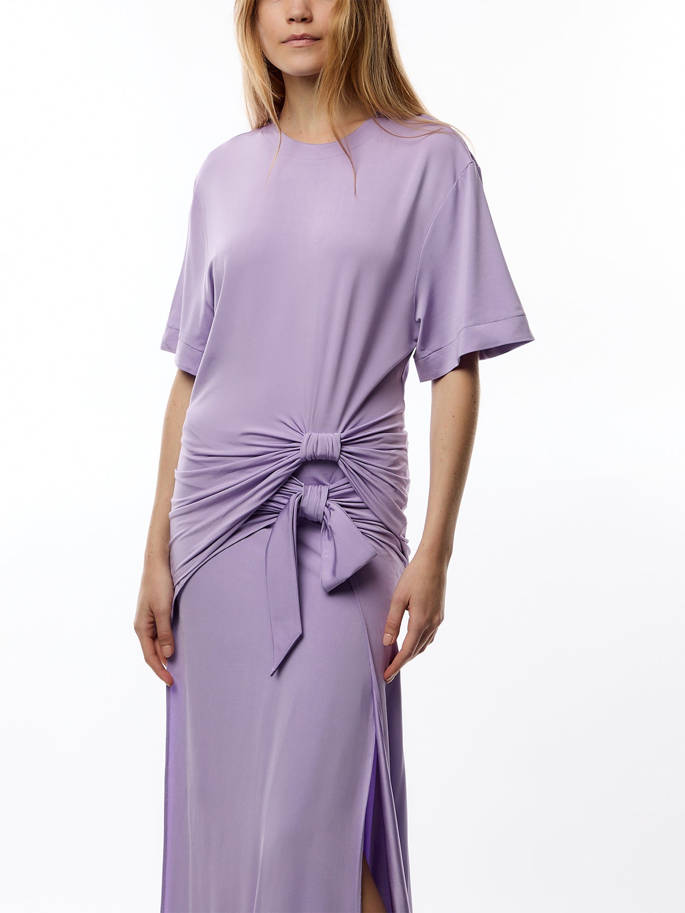 Lavender Rouched T-Shirt