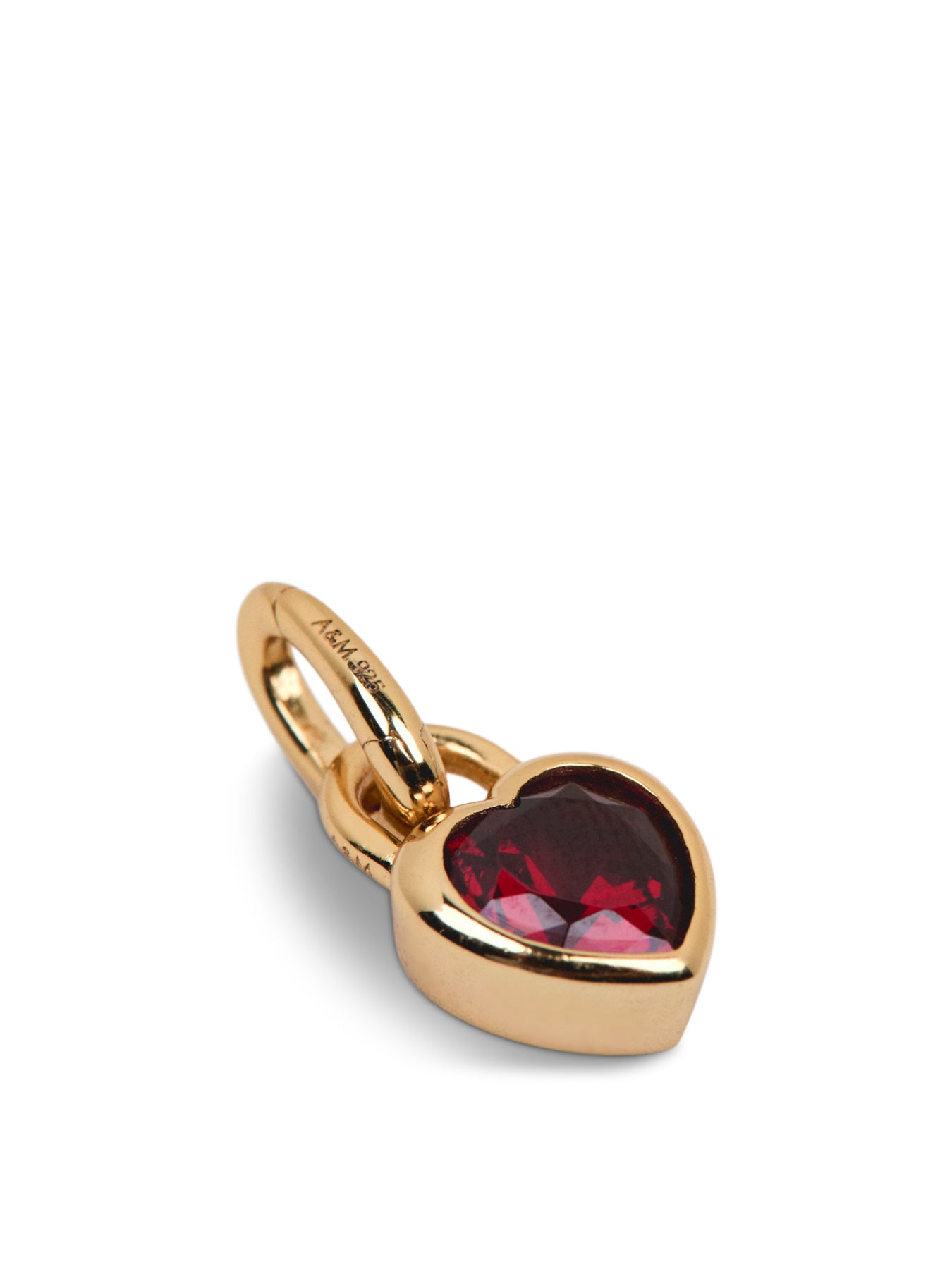 Bezel Heart Charm