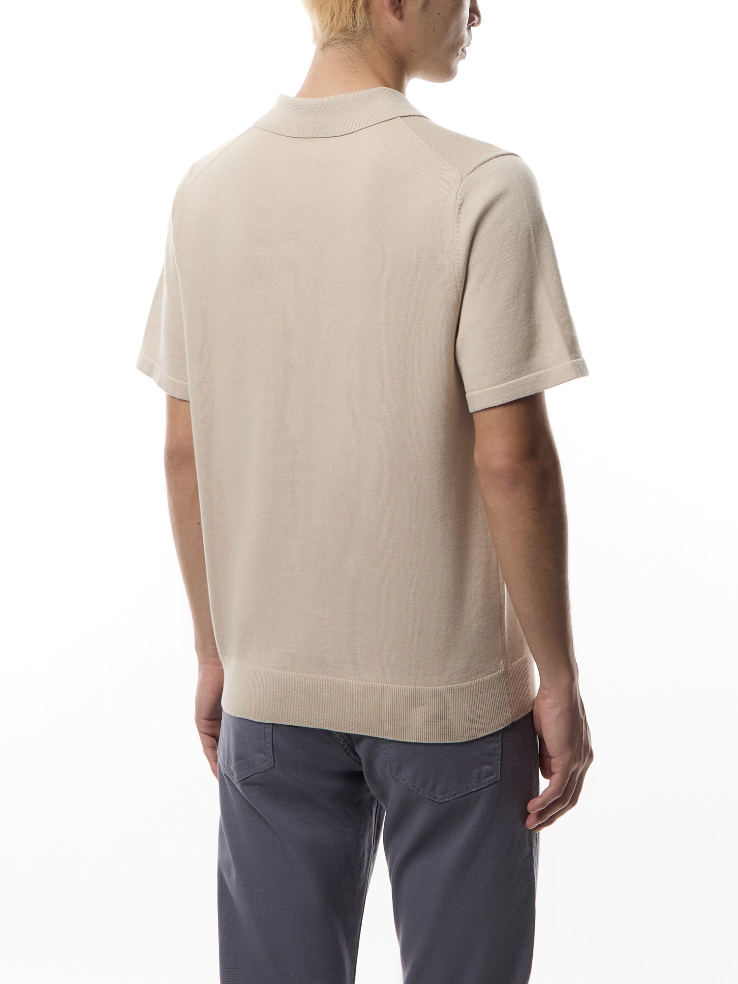 Quarter Zip Polo T Shirt