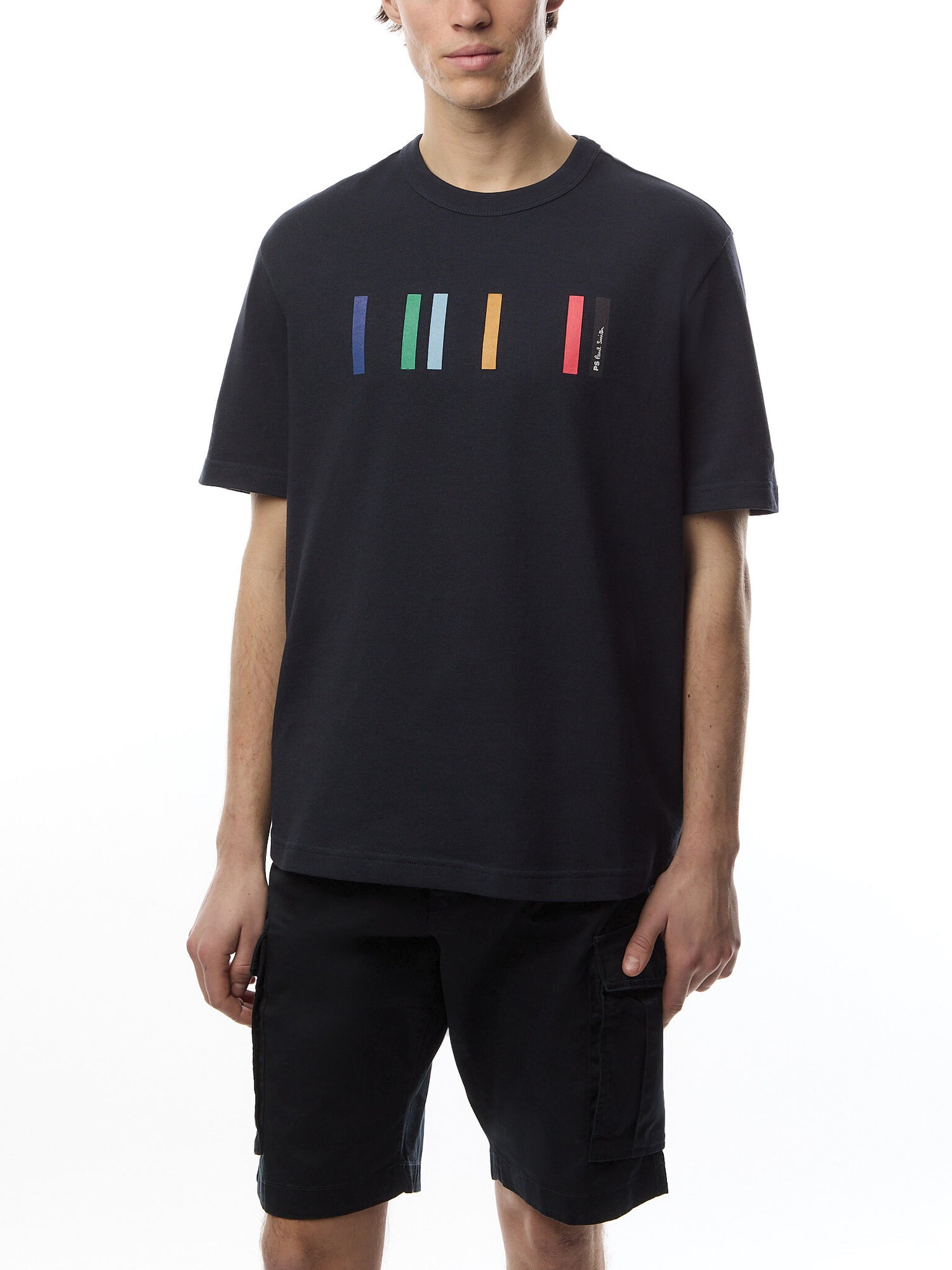 Heavyweight Stripe Logo Tee