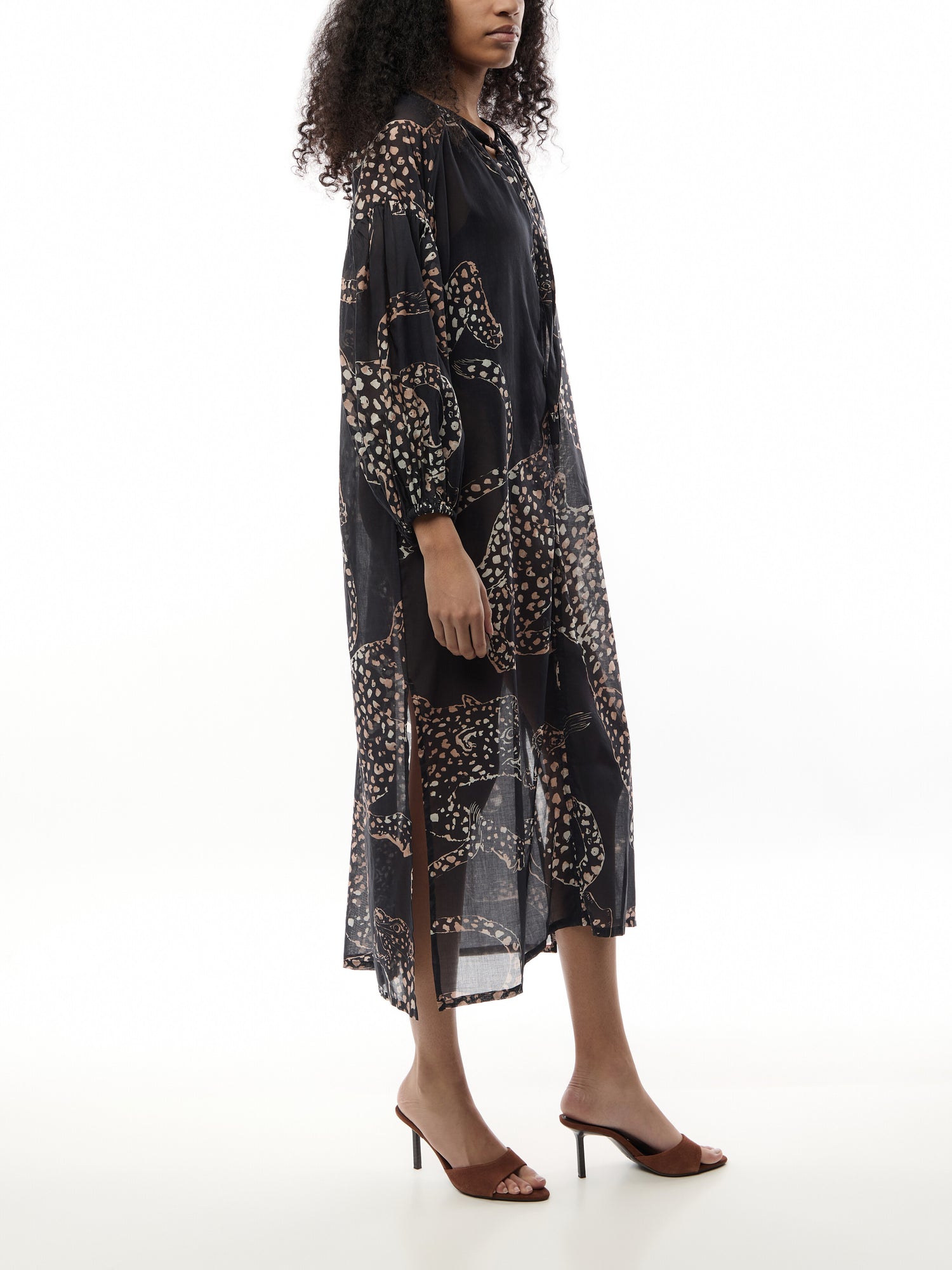 Jag Blouson Kaftan Dress