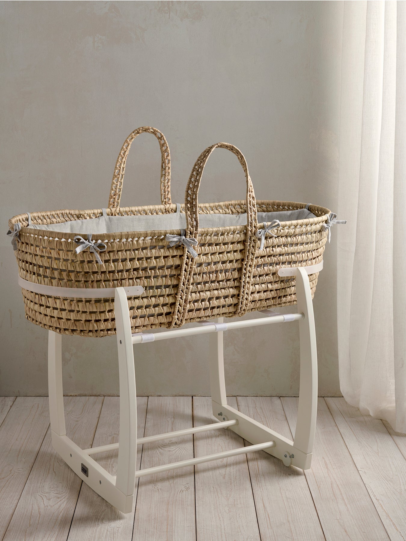 Elephant Print Moses Basket