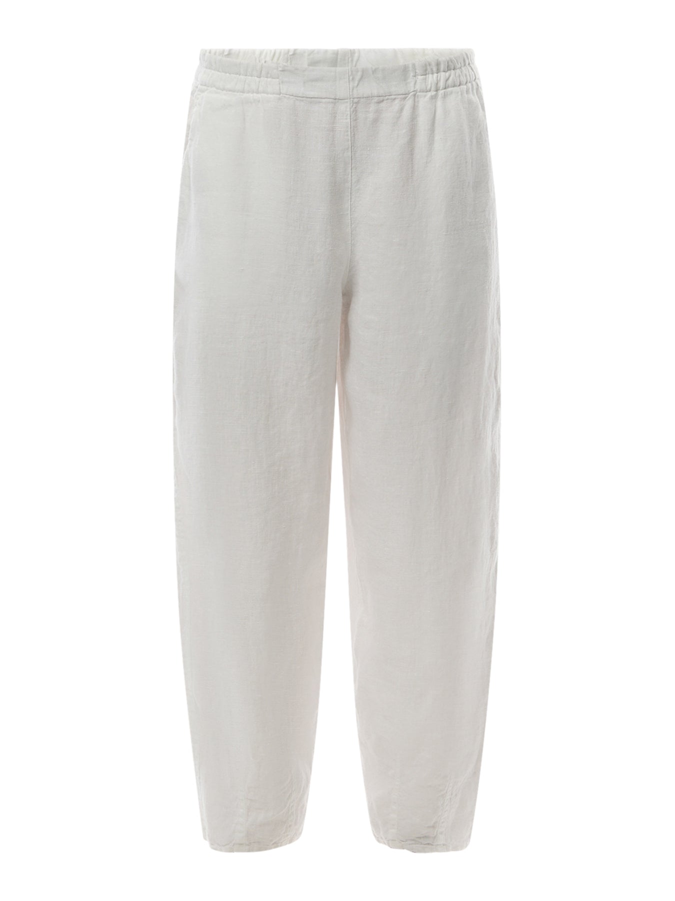 Bubble Cropped Linen Trouser