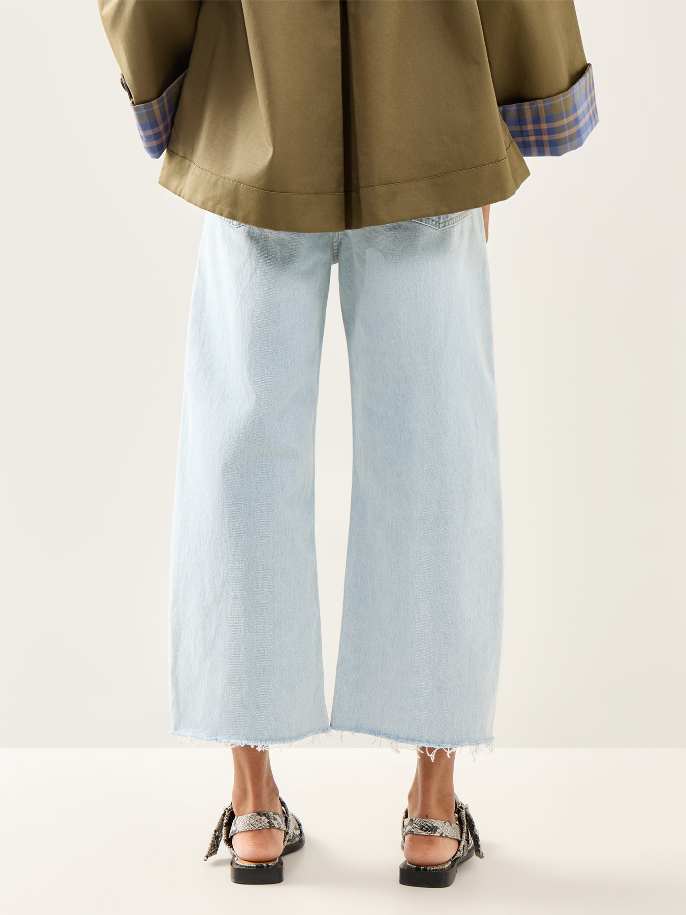 Ayla Cropped Jeans Sailor