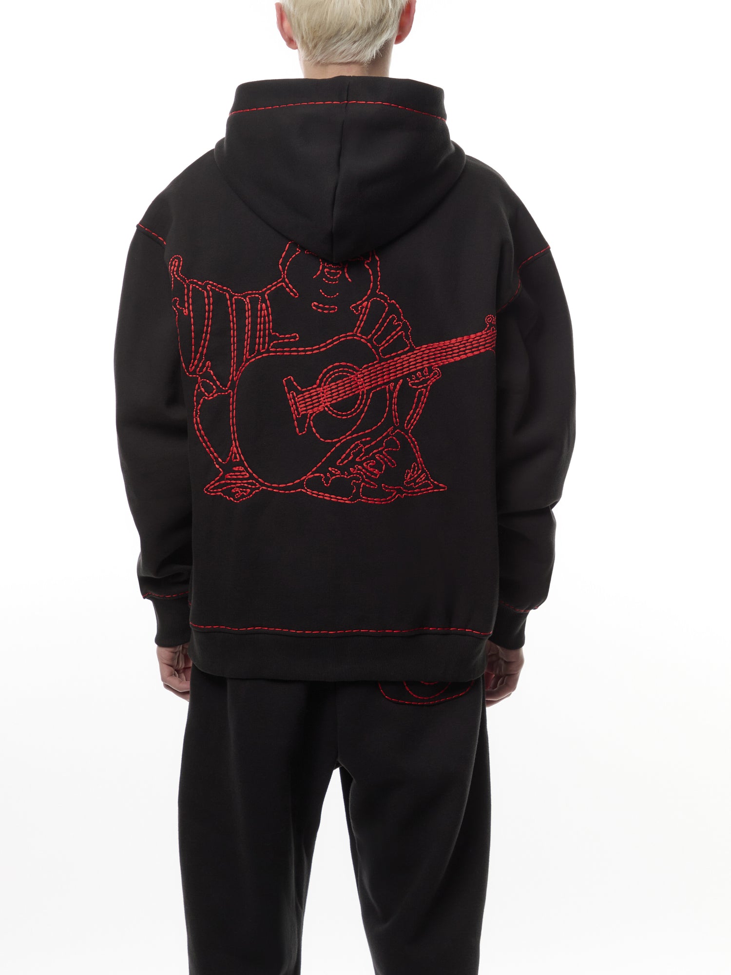 Fleece Super T Full Zip Up Buddha Embroidery