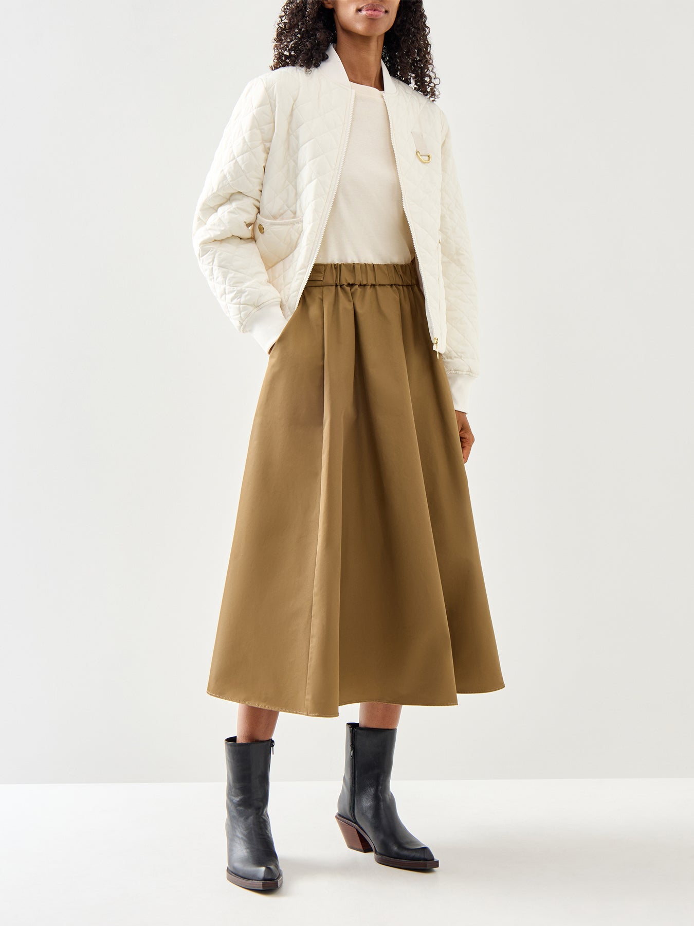 Womens White Barbour Reyna Quilt Jacket