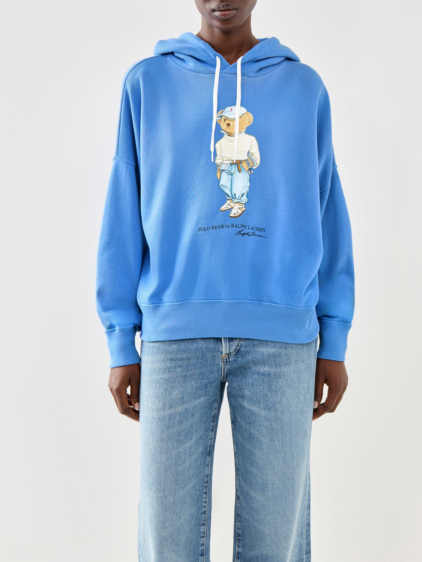 Knit Bear Sweatshirt Summer Blue