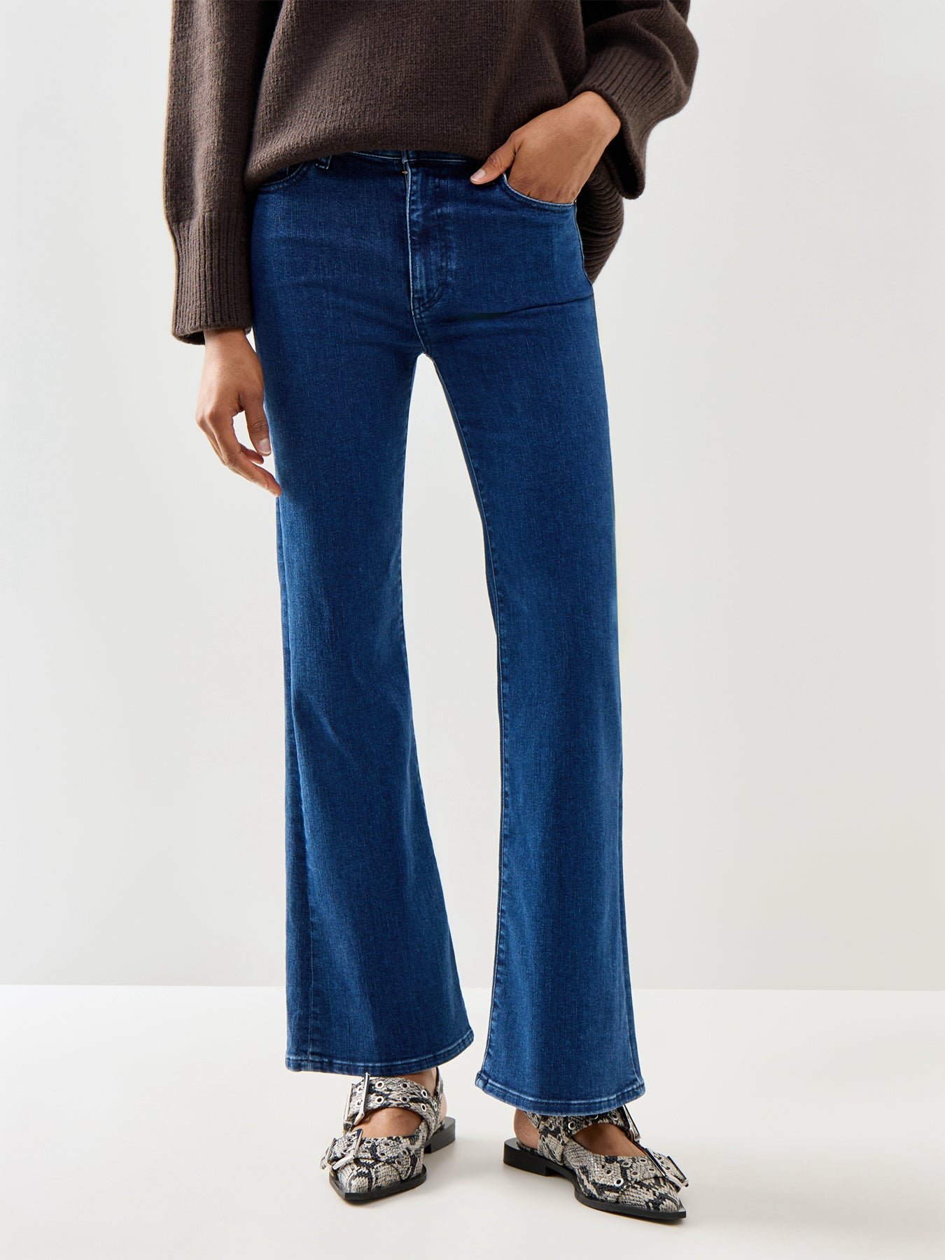 The Icon Flare Jeans Blue