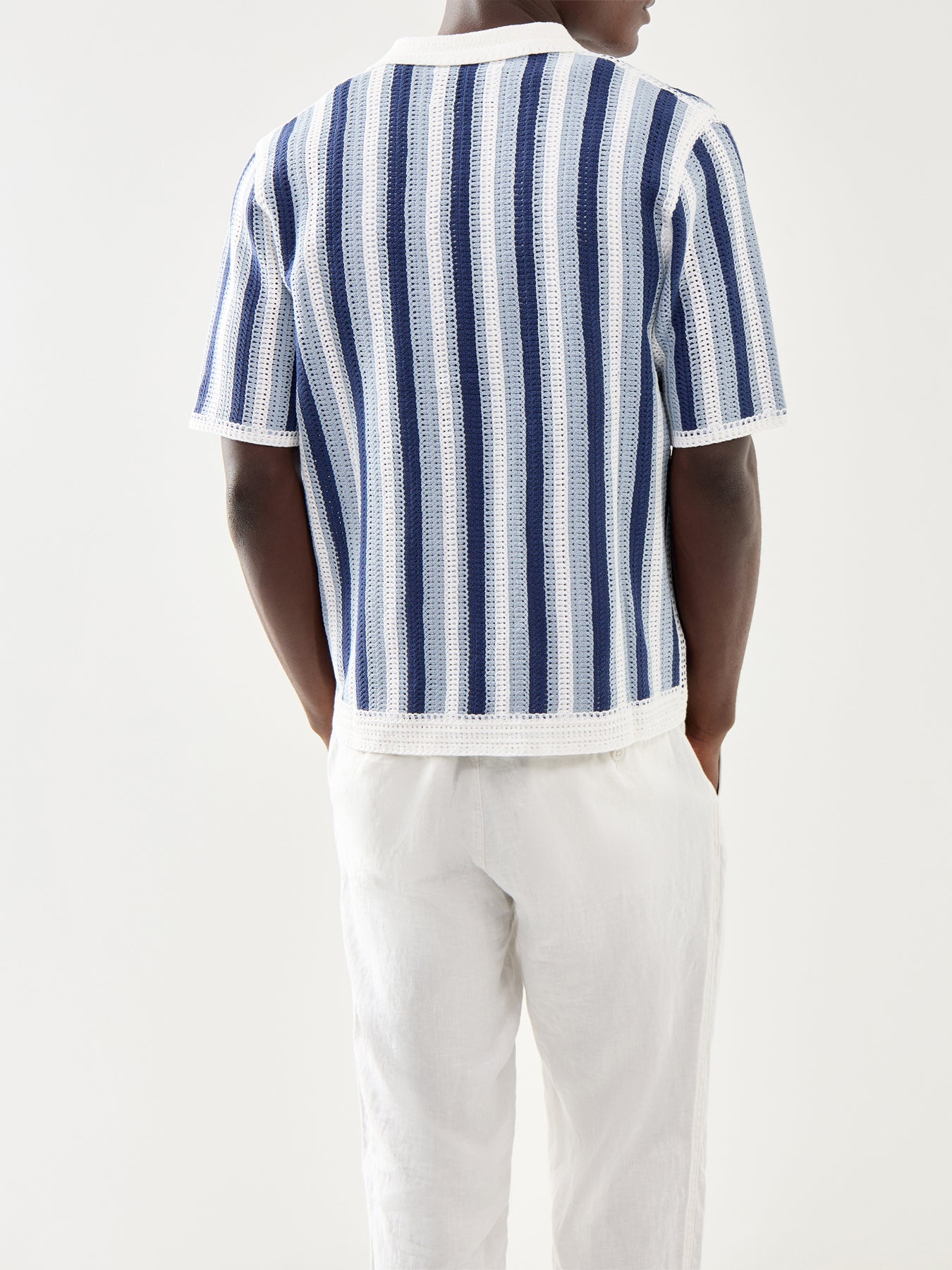 Porto Stripe Crochet Shirt