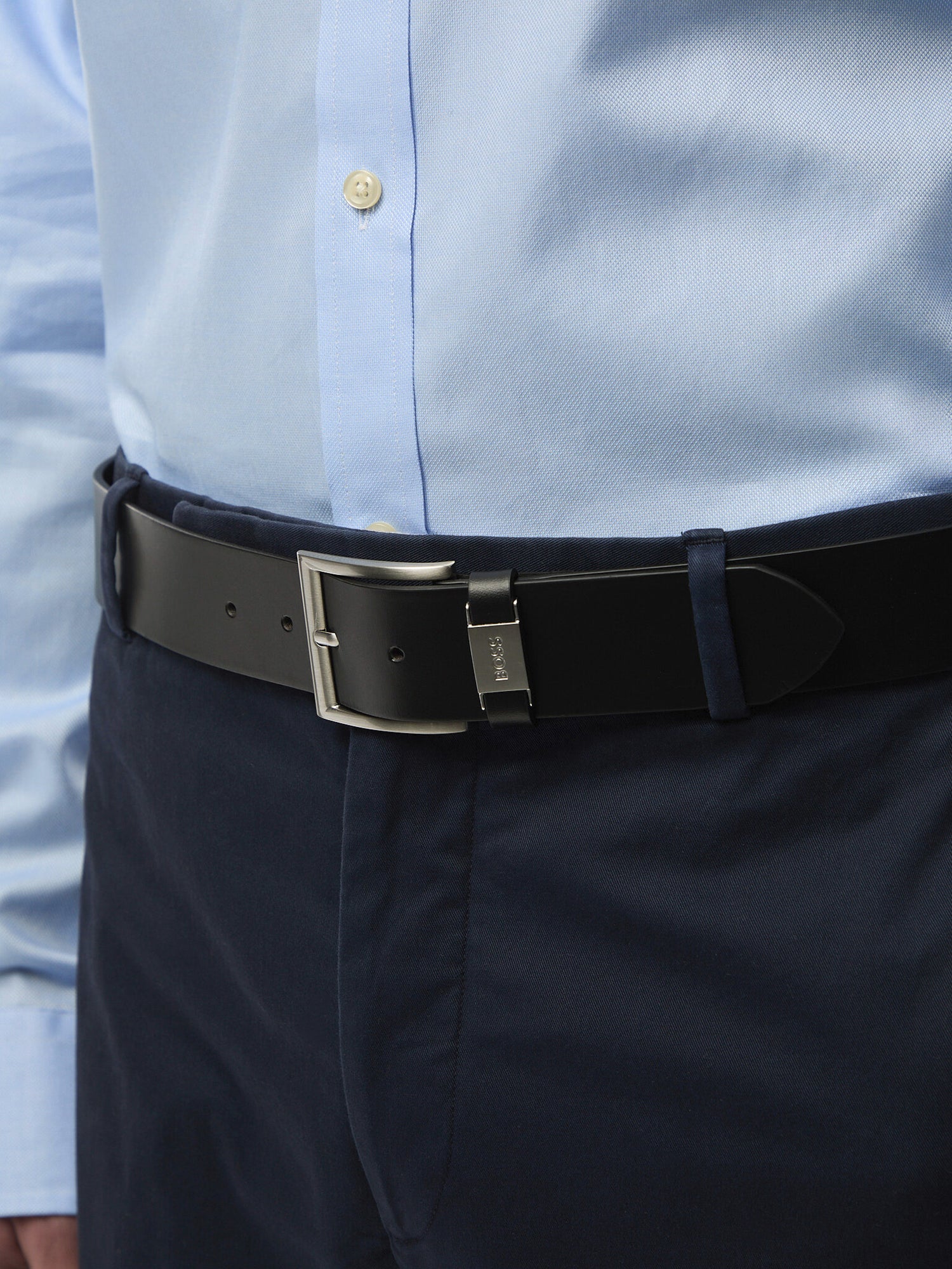 Connio Leather Belt Black