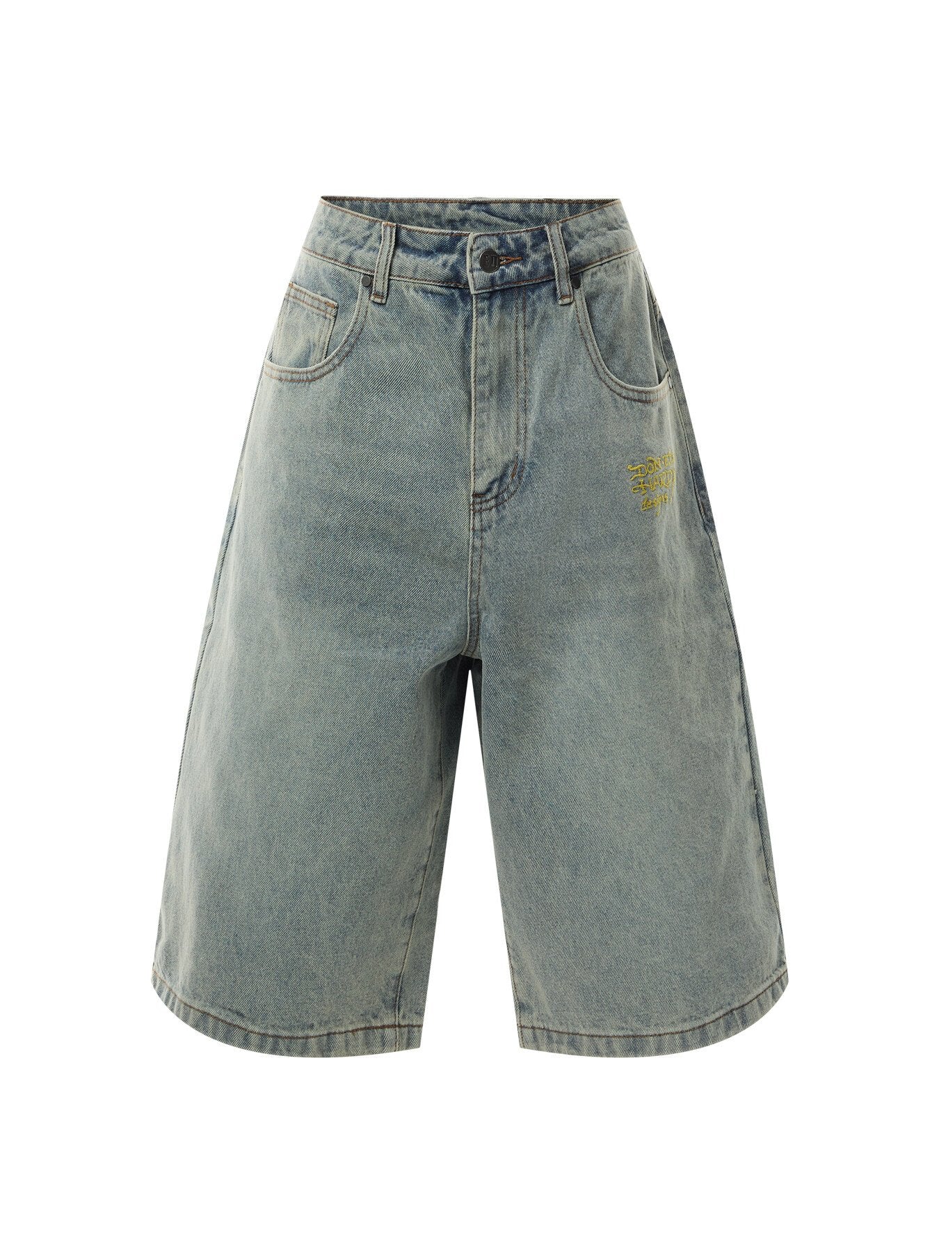 Dragon Crawl Relaxed Denim Shorts