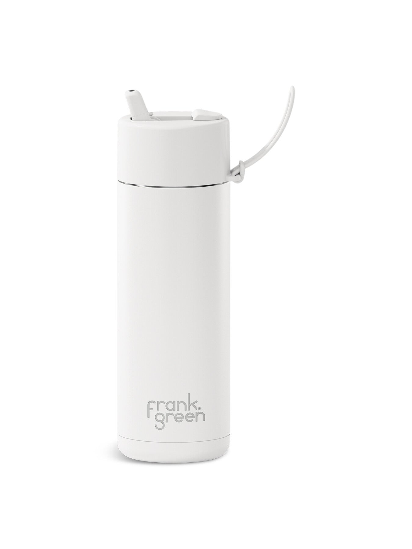 595ml regular ceramic reusable water bottle White