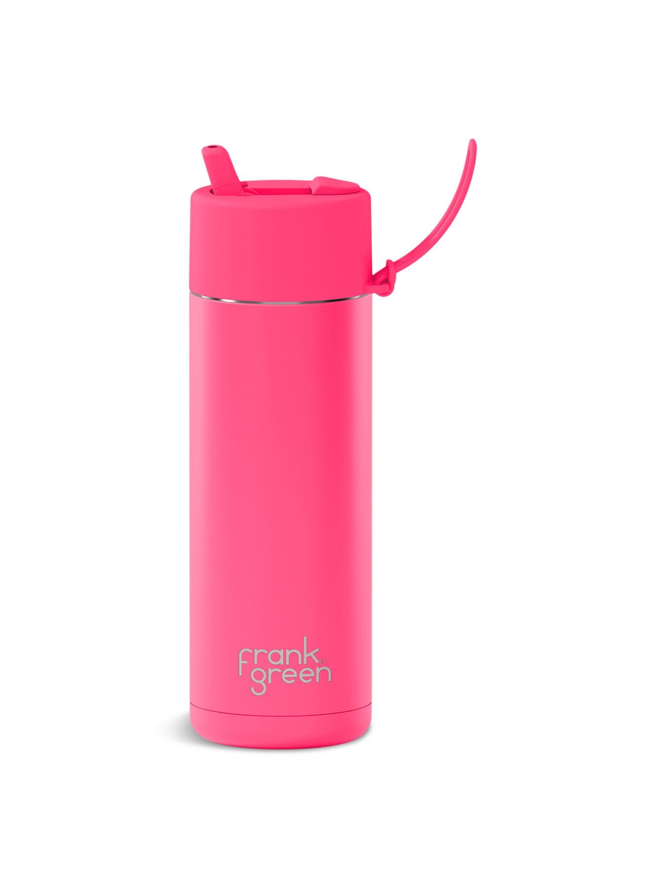 595ml regular ceramic reusable water bottle pink