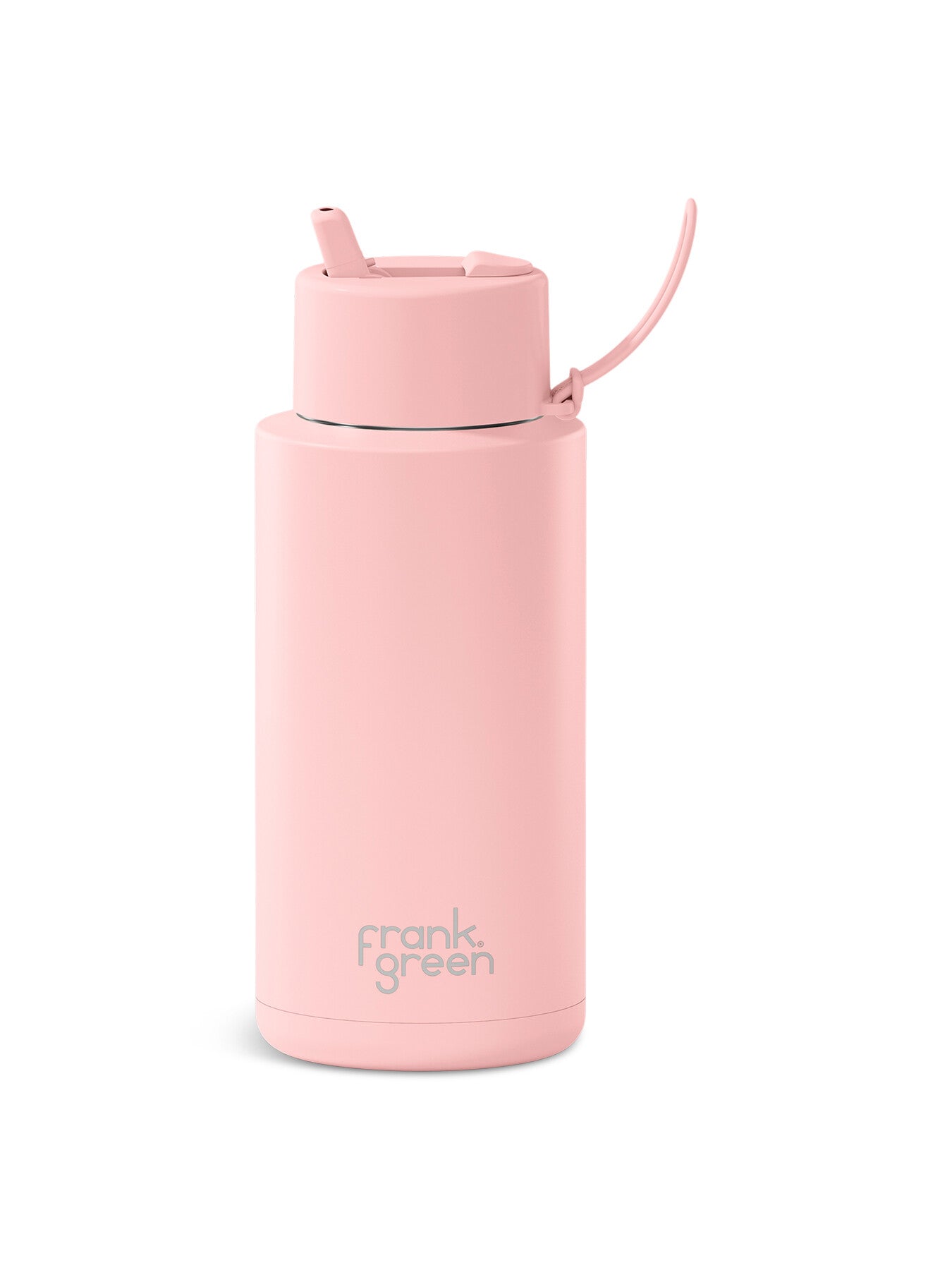 1L large ceramic reusable water bottle pink