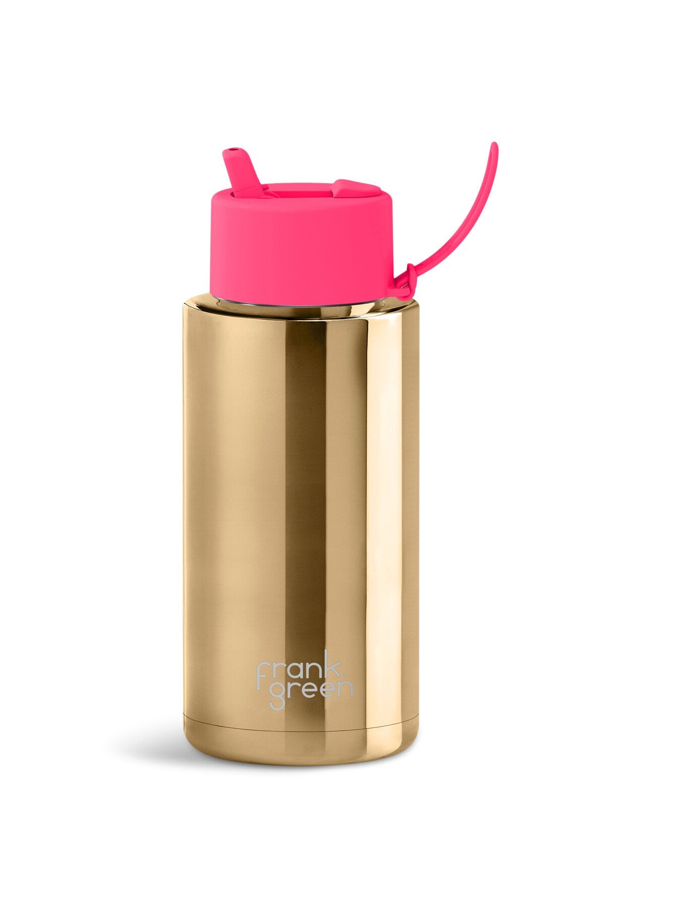 1L large ceramic reusable water bottle Chrome