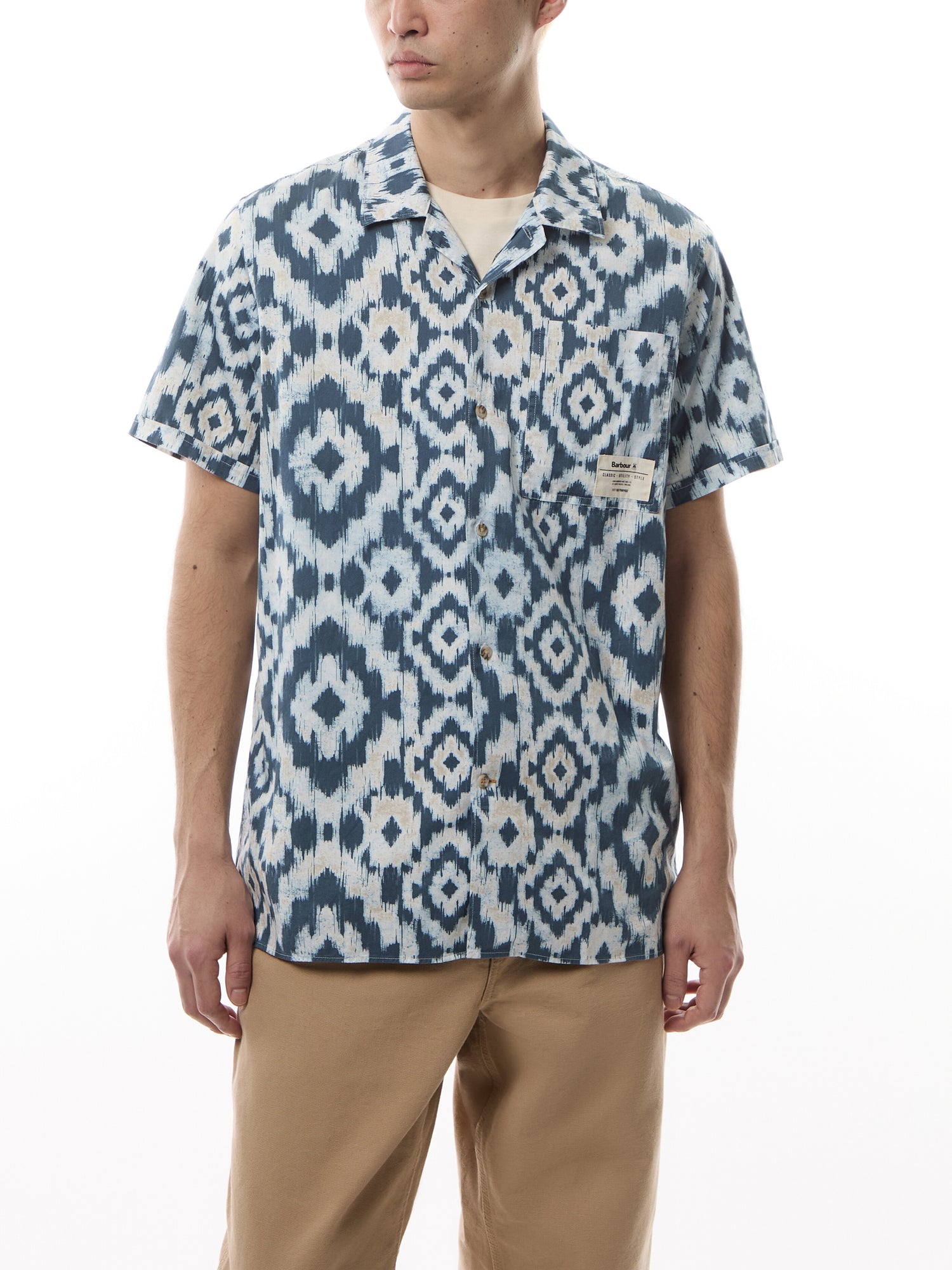 Barbour Homeland Printed Shortsleeve Relaxed Fit Shirt