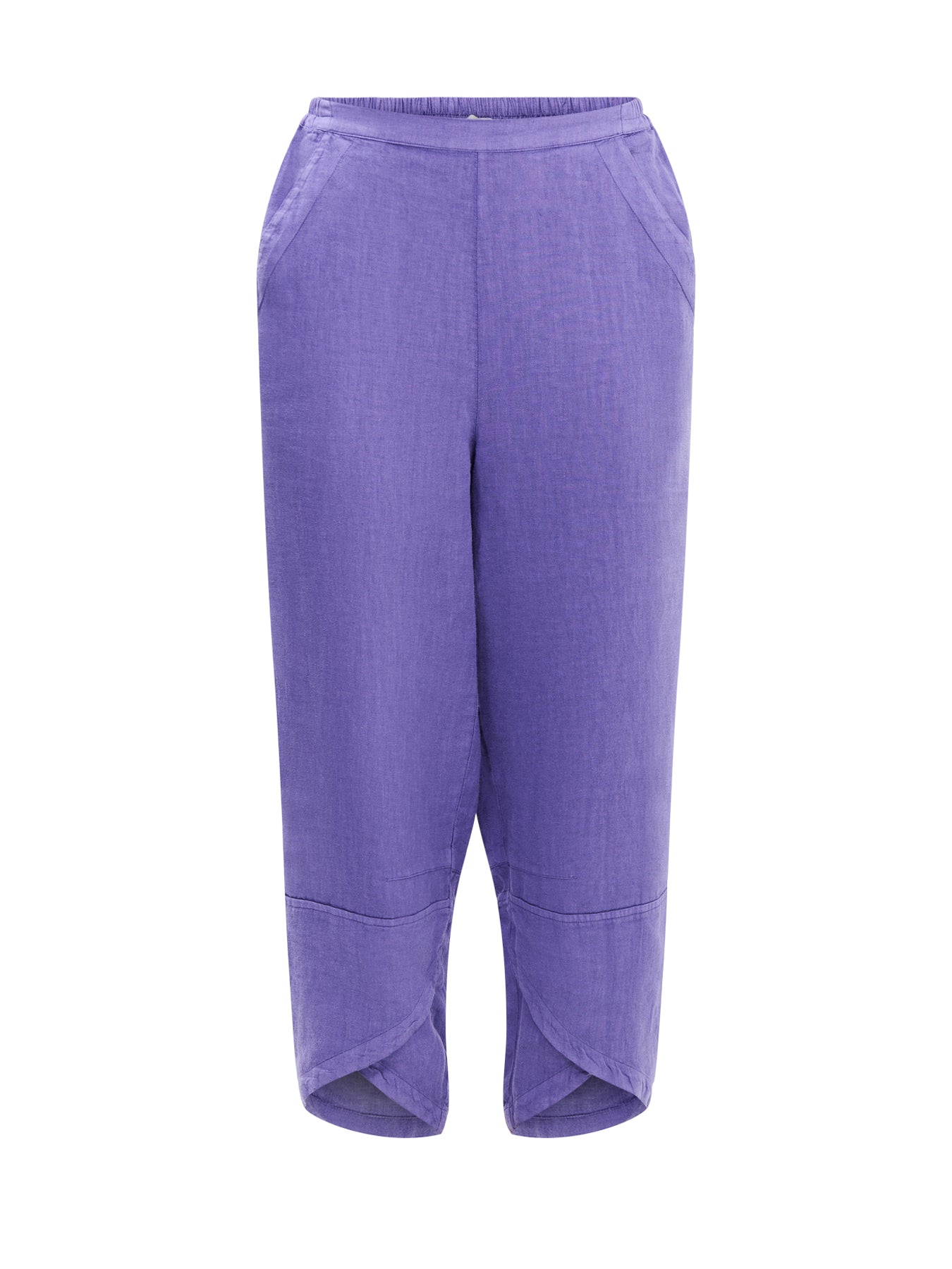 Linen Tulip Hem Bubble Trouser