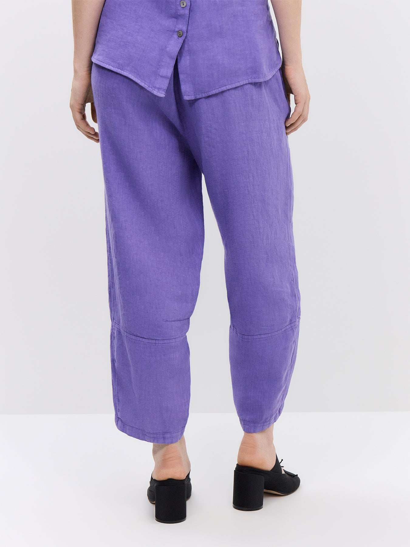 Linen Tulip Hem Bubble Trouser