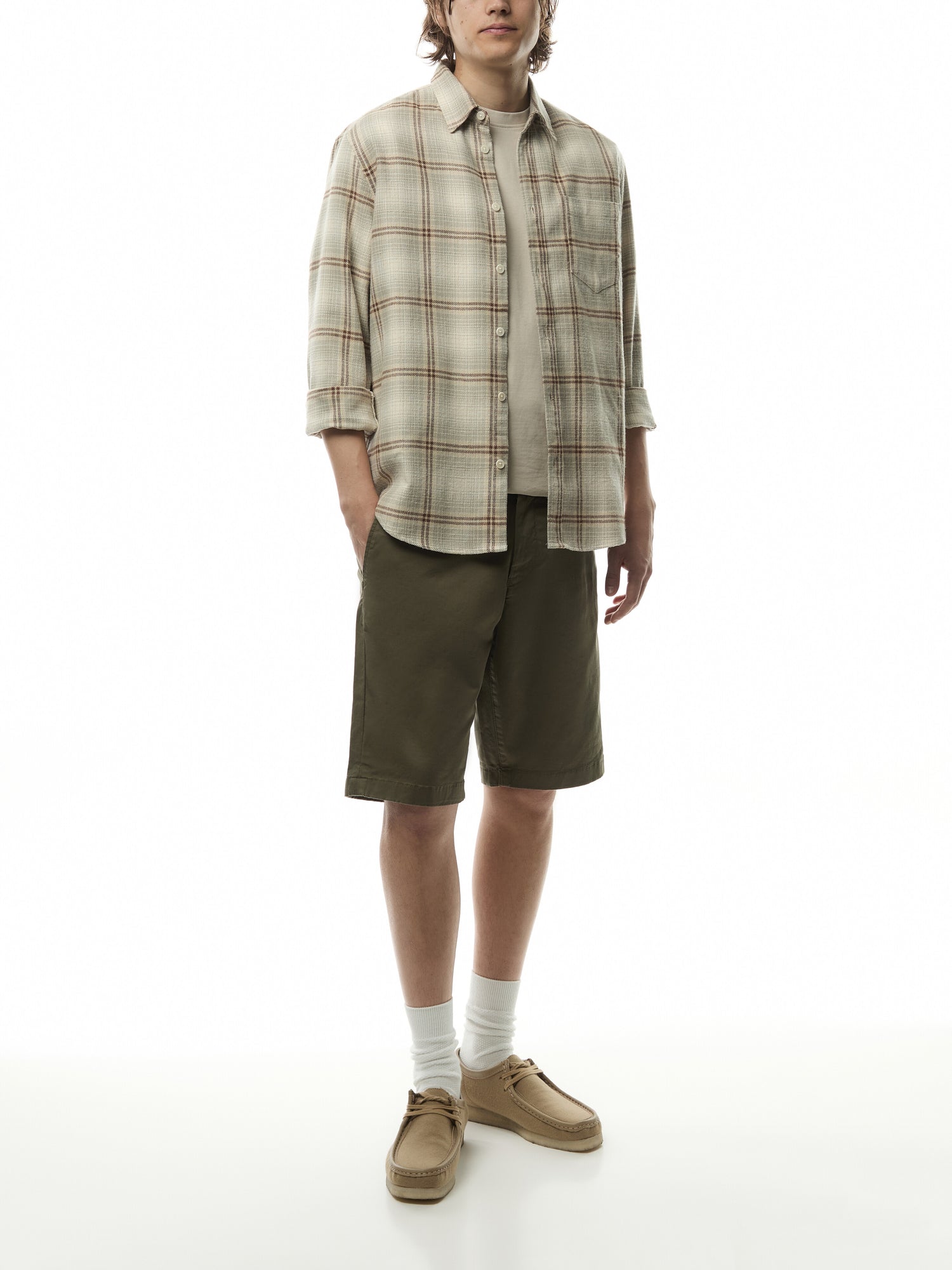 Relaxed Twill Shorts