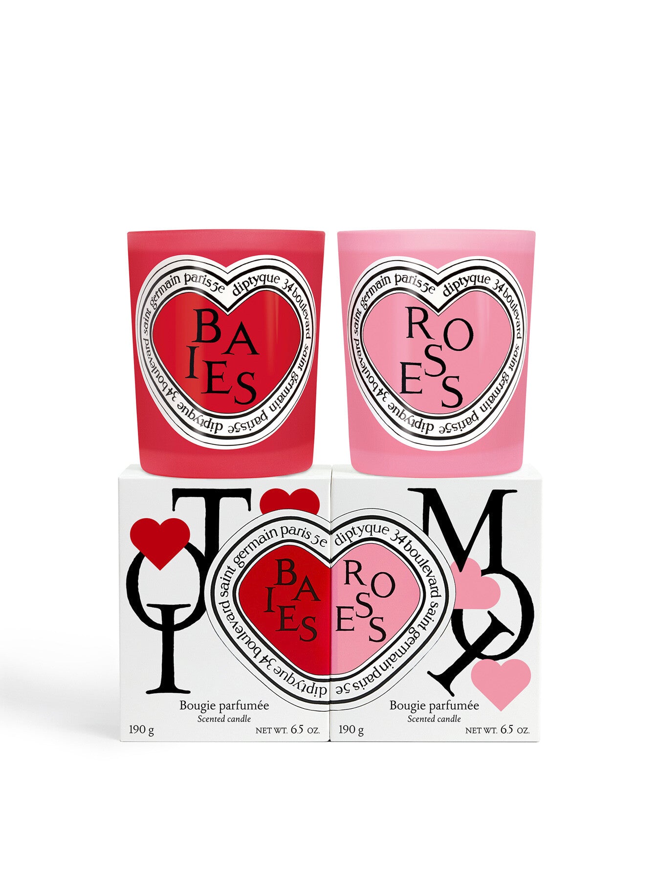 Baies and Roses candle Duo set