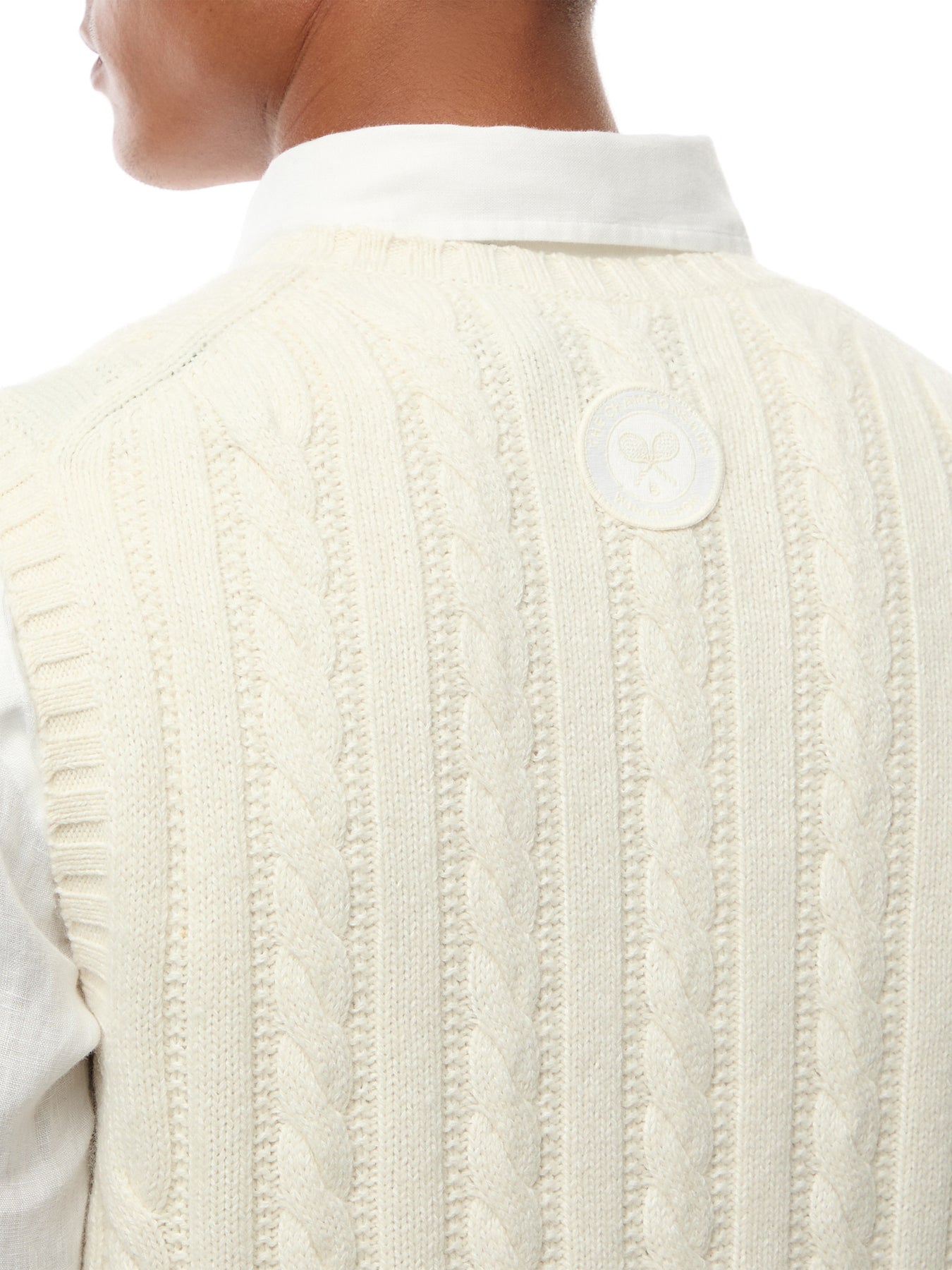 Wimbledon Cable Knit Vest