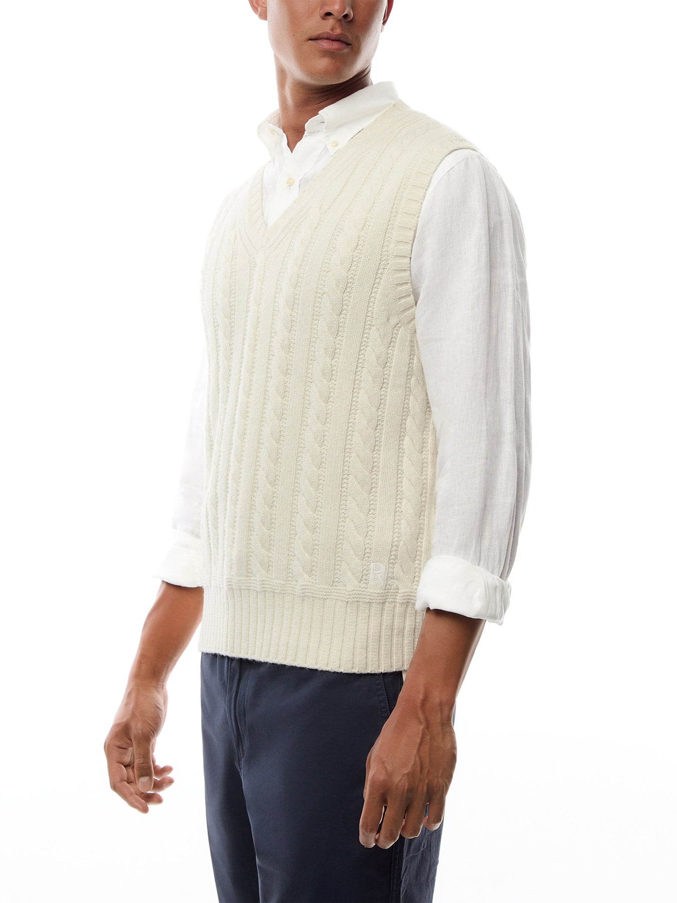 Wimbledon Cable Knit Vest