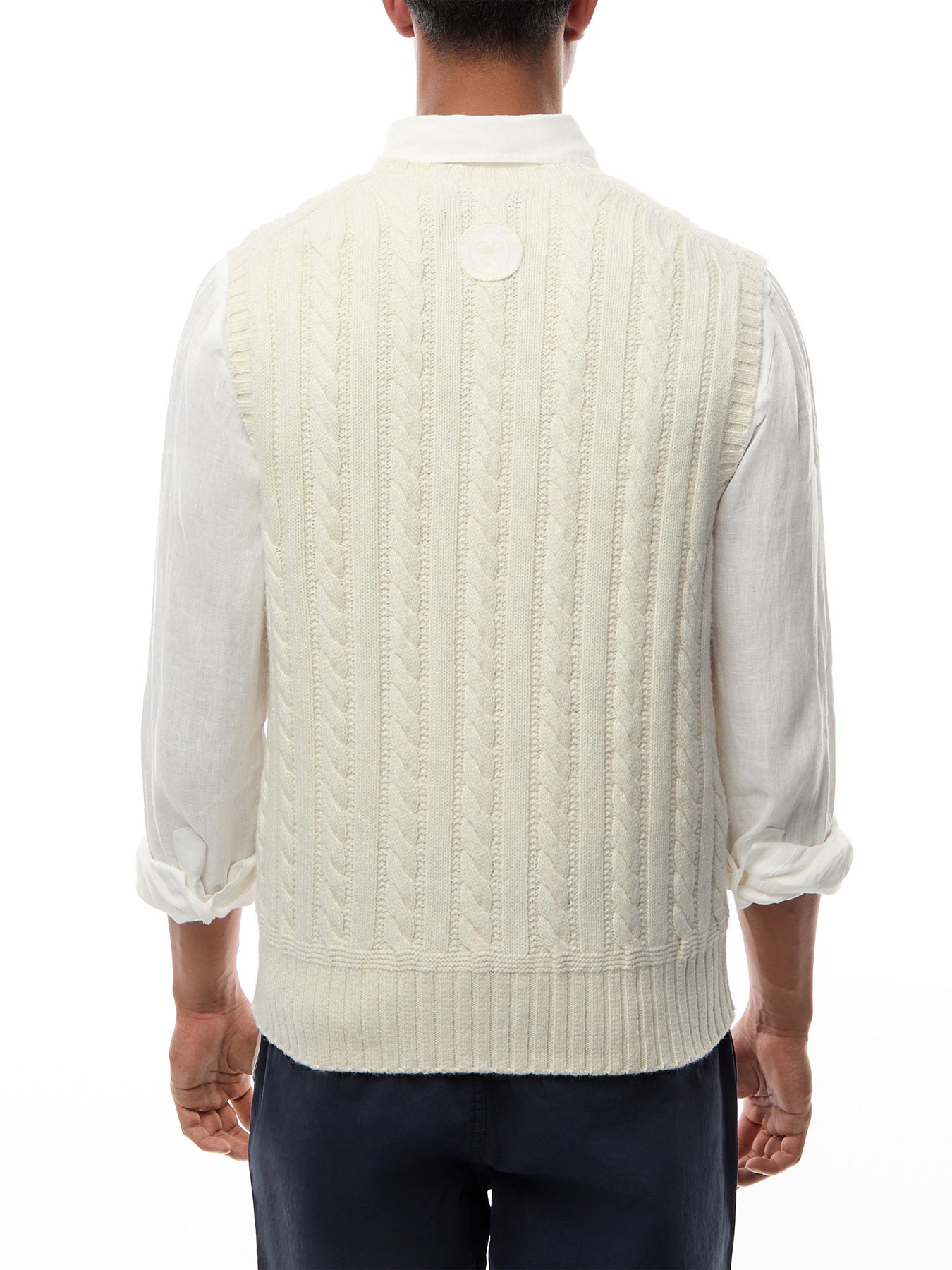 Wimbledon Cable Knit Vest