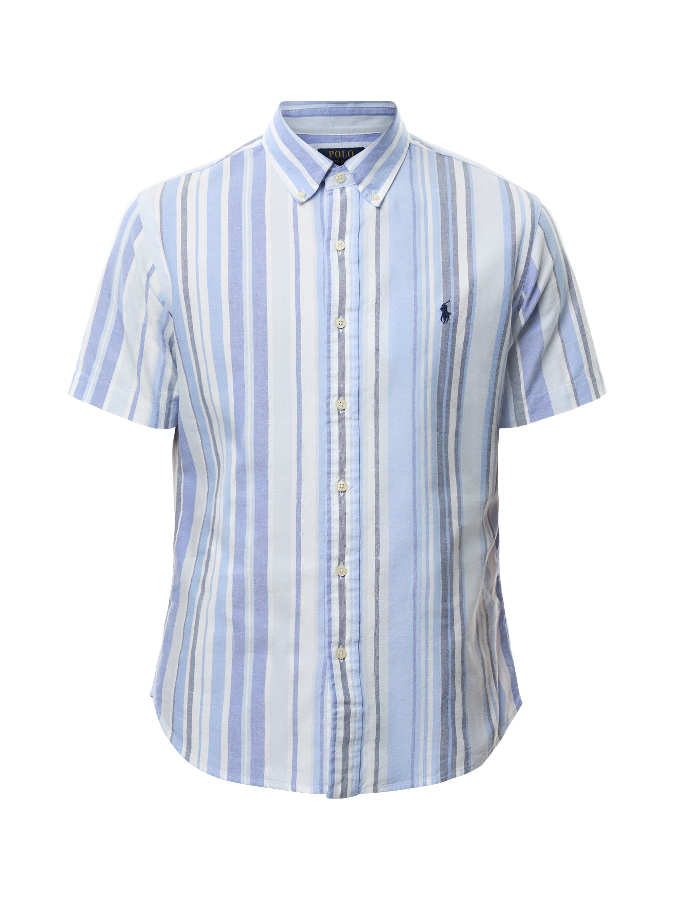 Multi Stripe Short Sleeve Oxford Shirt