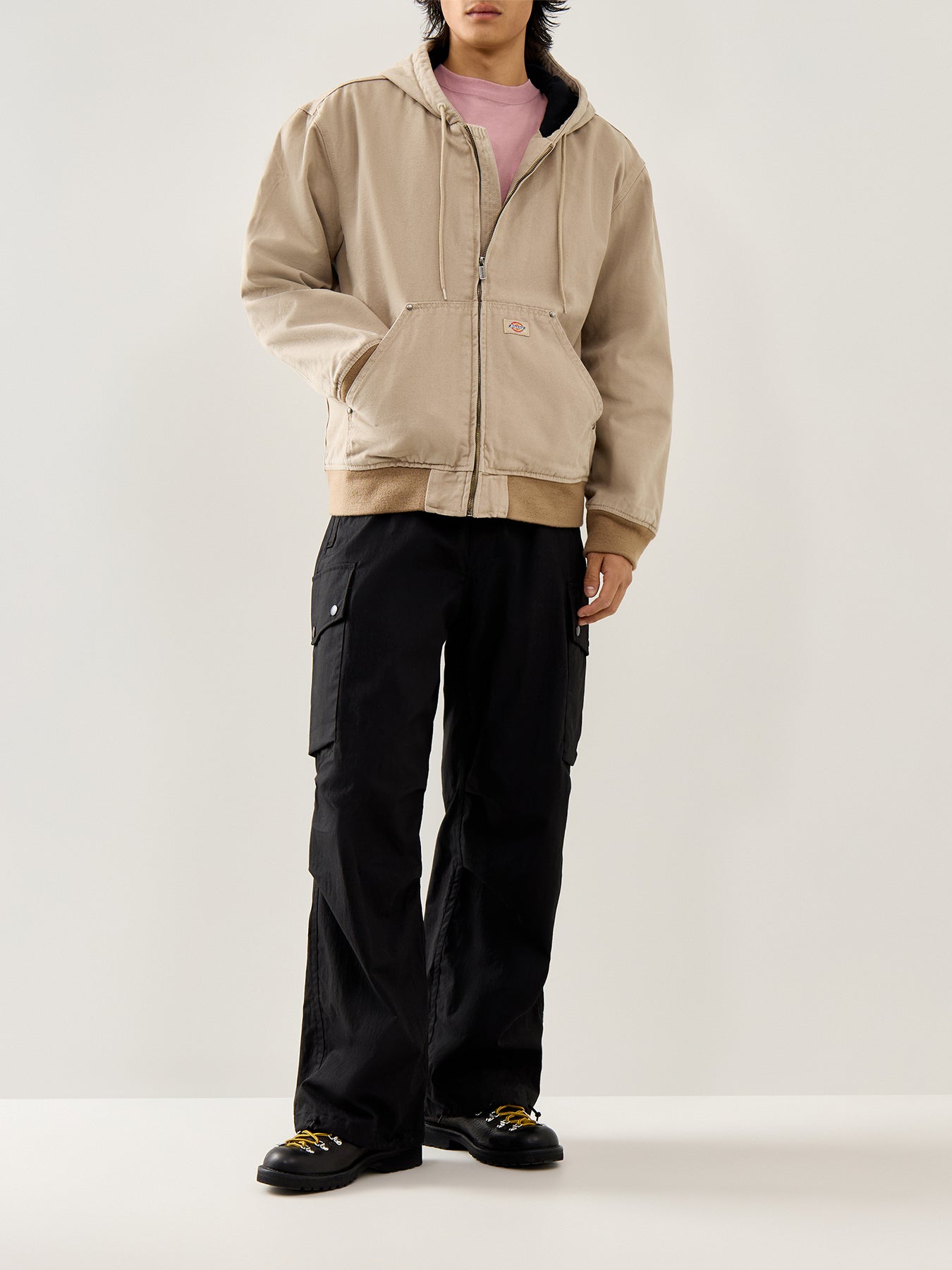 Hilham Hooded Canvas Jacket Sand