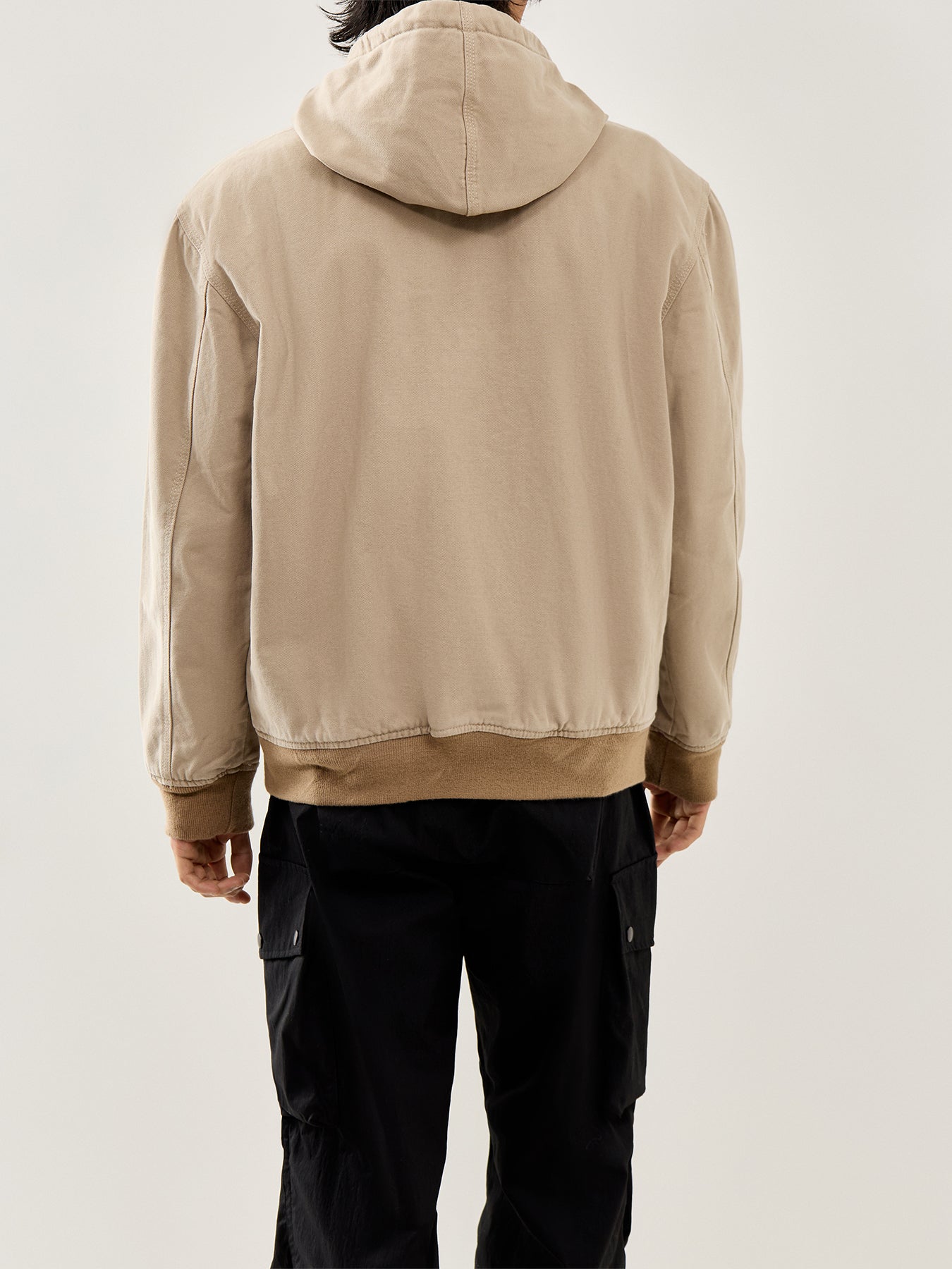 Hilham Hooded Canvas Jacket Sand