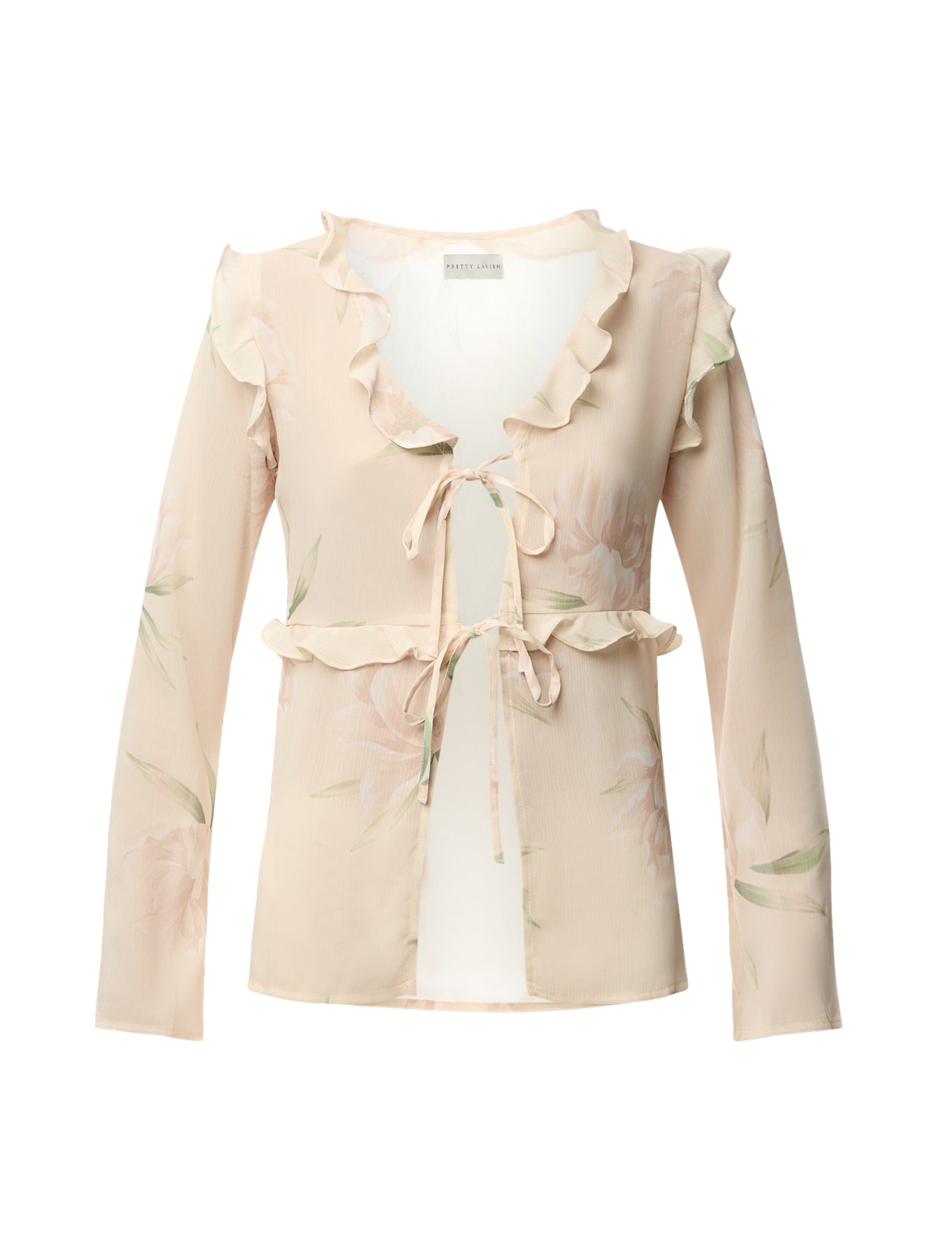 Leoni Ruffle Chiffon Top